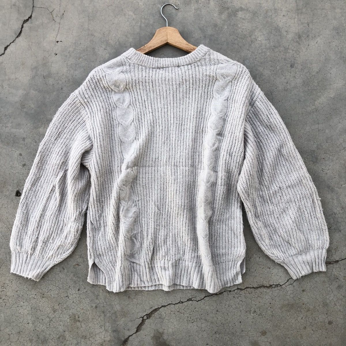 Homespun Knitwear × Vintage 🔴Vintge Knitwear Warm & Soft Touch Grey Vintage Womenswear Size US L / EU 52-54 / 3 - 10 Thumbnail