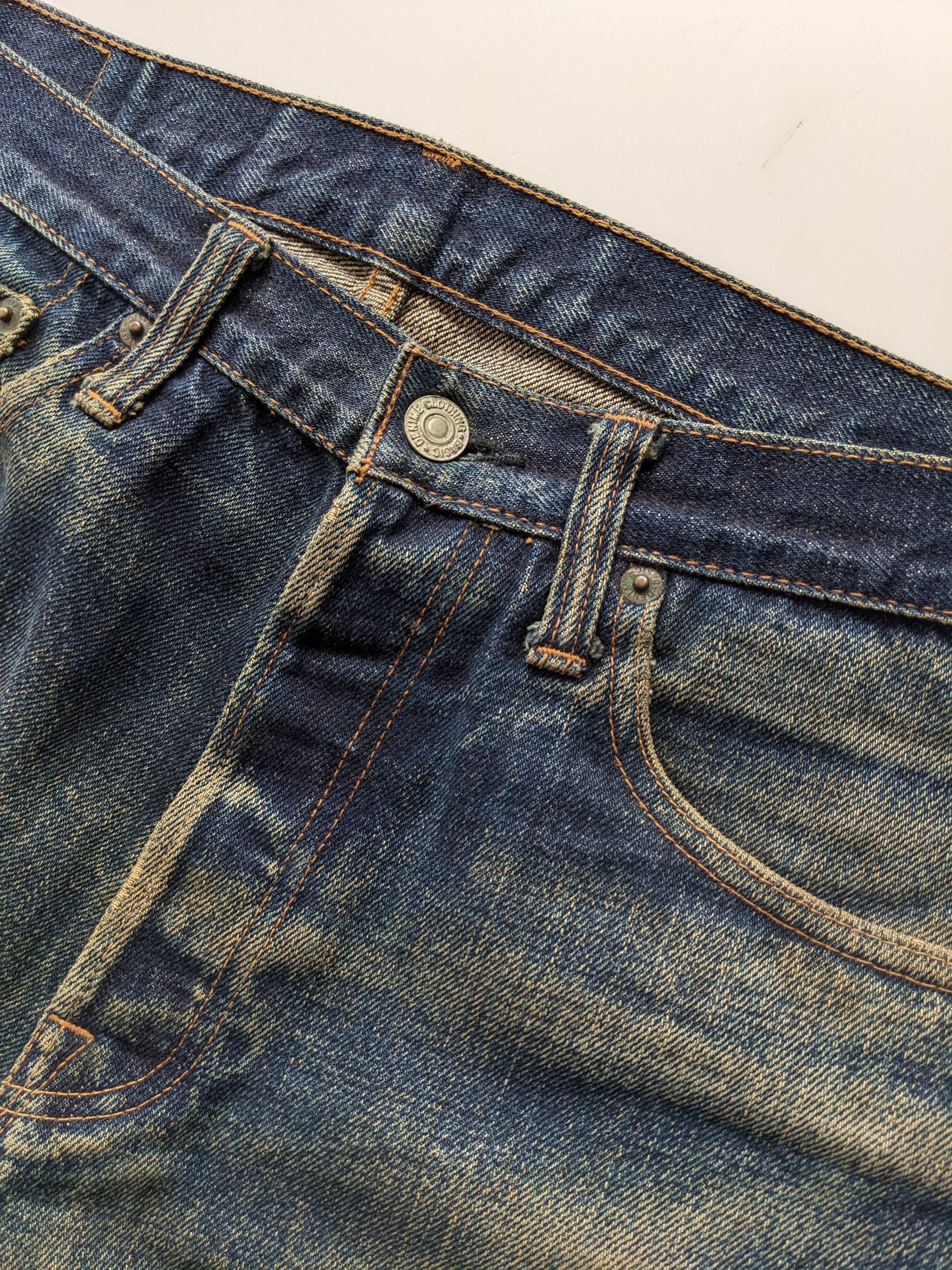 Denime Vintage DENIME distressed rusty selvedge Size US 32 / EU 48 - 6 Thumbnail