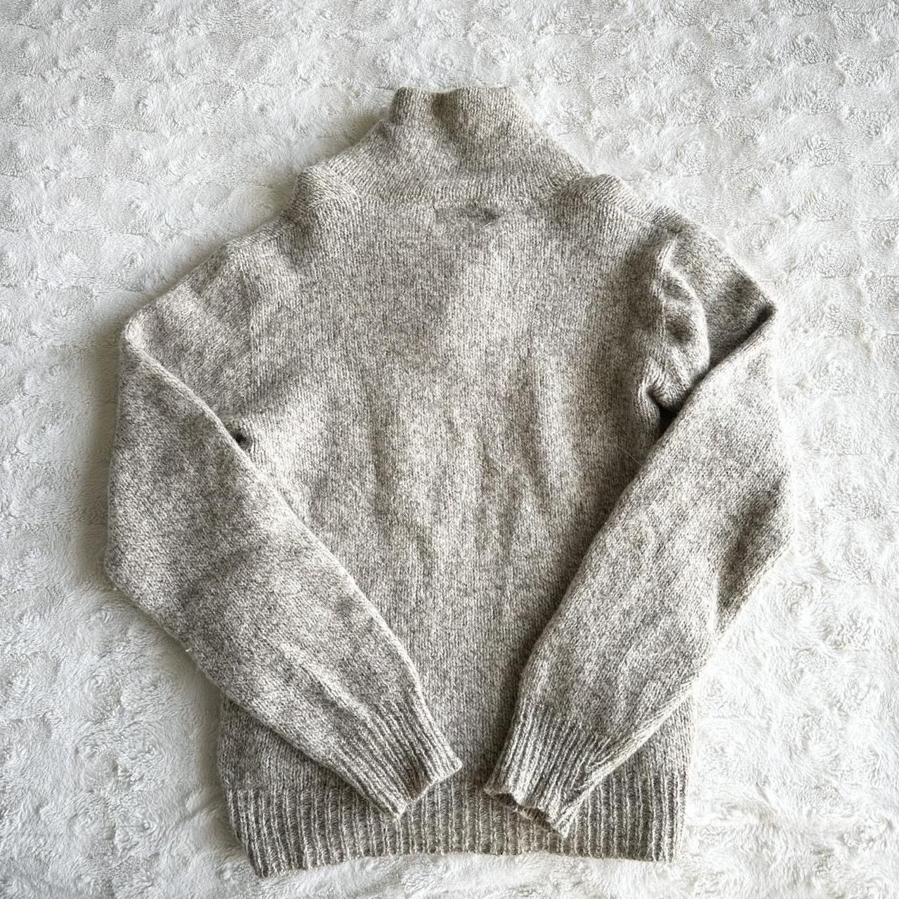 Other Vintage Sweater Mens Medium Beige Shawl Neck Wool Blend Vtg Size US M / EU 48-50 / 2 - 2 Thumbnail