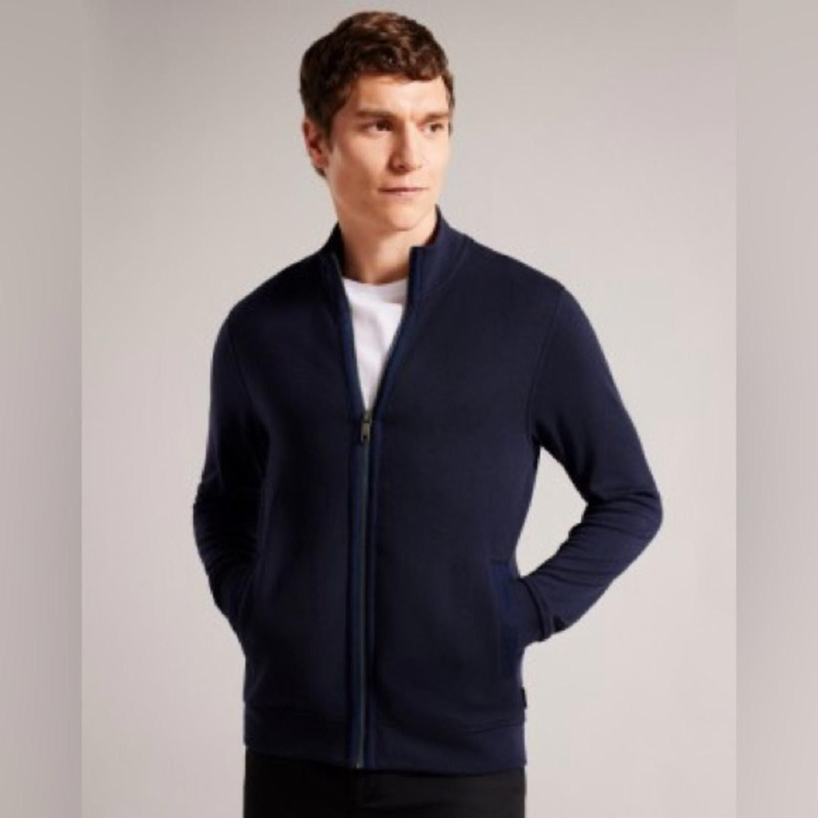 Ted Baker Ted Baker Men’s Quilted Sleeve Zip-Up Jacket - Size 4 (XL) Size US XL / EU 56 / 4 - 1 Thumbnail