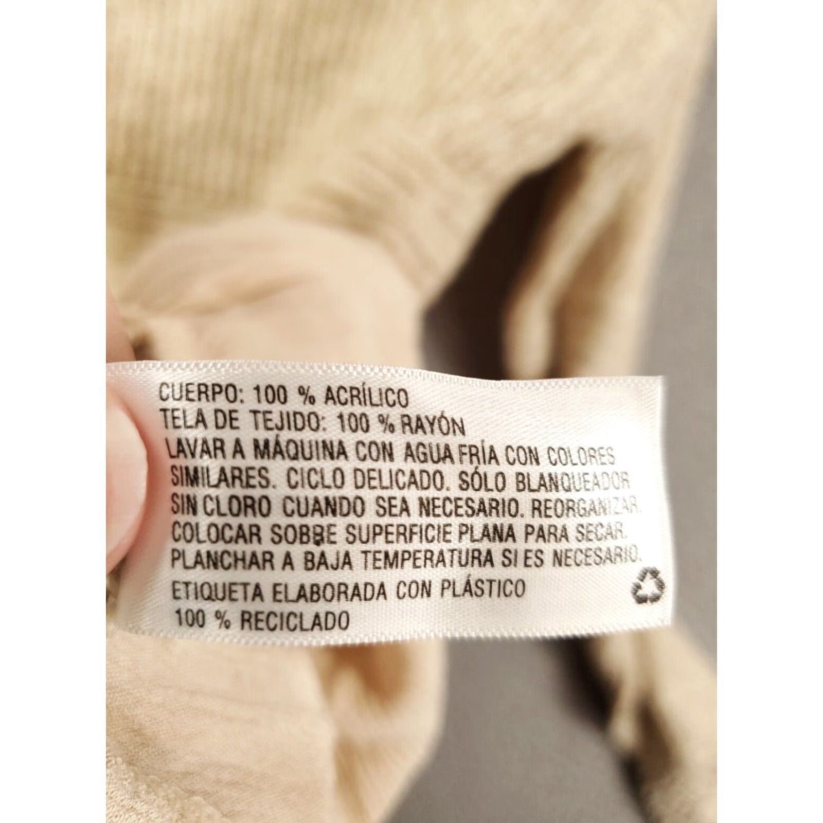 Vintage Knox Rose Sweater Tunic Women L Beige Long Sleeve Knit Boho Lightweight Breathable Fall Winter Spring Bohemian Western Womens Size L / US 10 / IT 46 - 7 Thumbnail