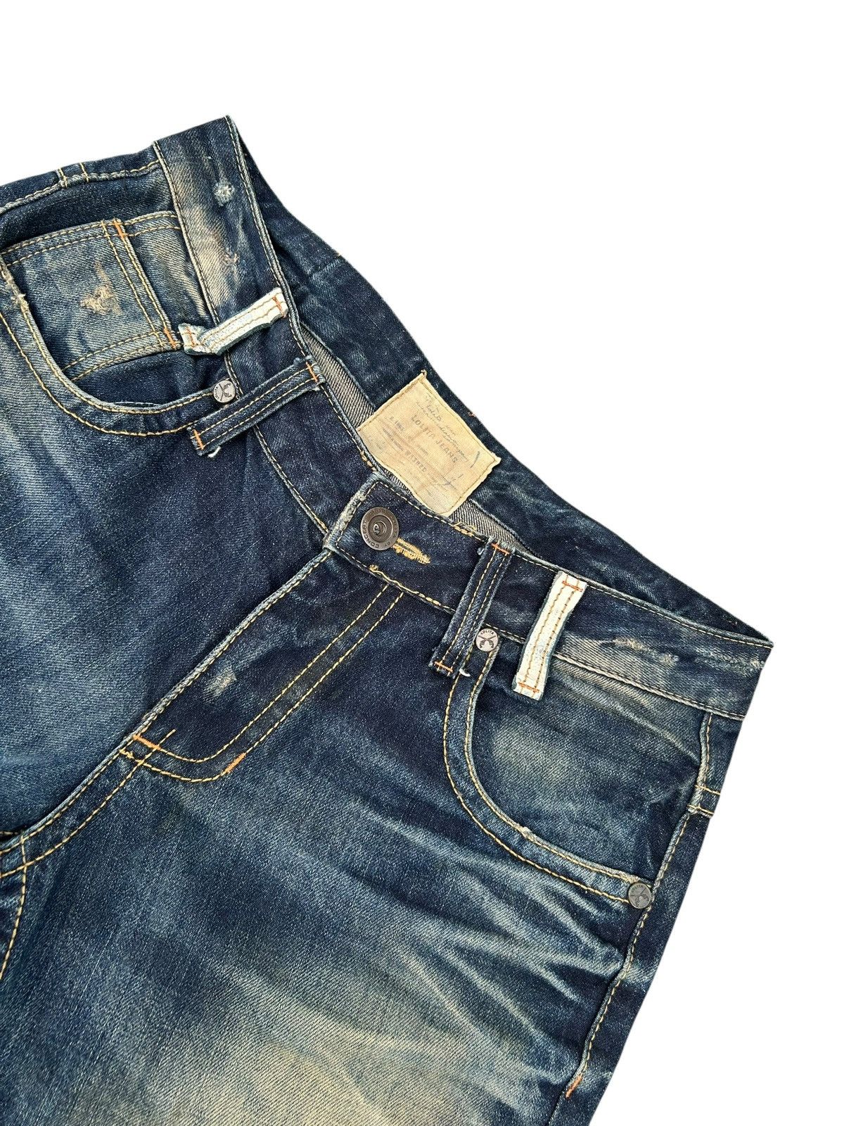 If Six Was Nine Lolita Buckle Back Japanese Brand Distressed Denim Jeans Size US 34 / EU 50 - 10 Thumbnail