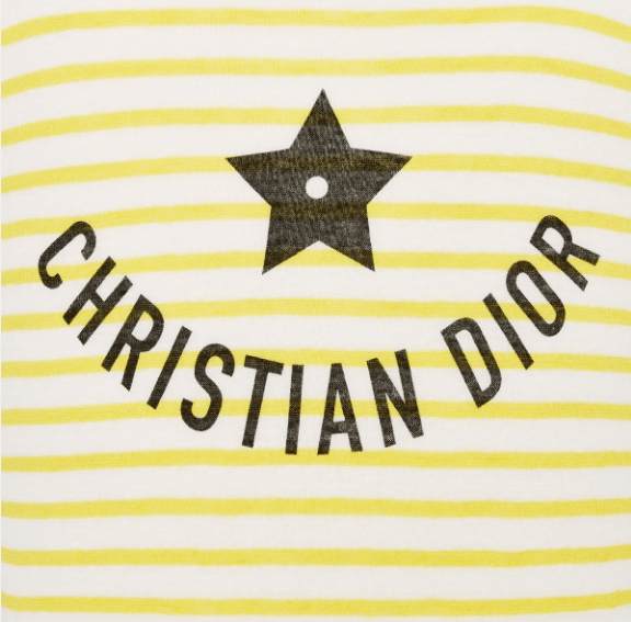 Dior o1w1db10925 444S65 Sleeveless Sweater in White/Lemon Yellow Size XL / US 12-14 / IT 48-50 - 3 Thumbnail