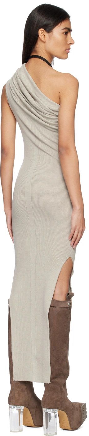 Rick Owens o1y0126 Maxi Dress in Light Gray Size L / US 10 / IT 46 - 3 Thumbnail