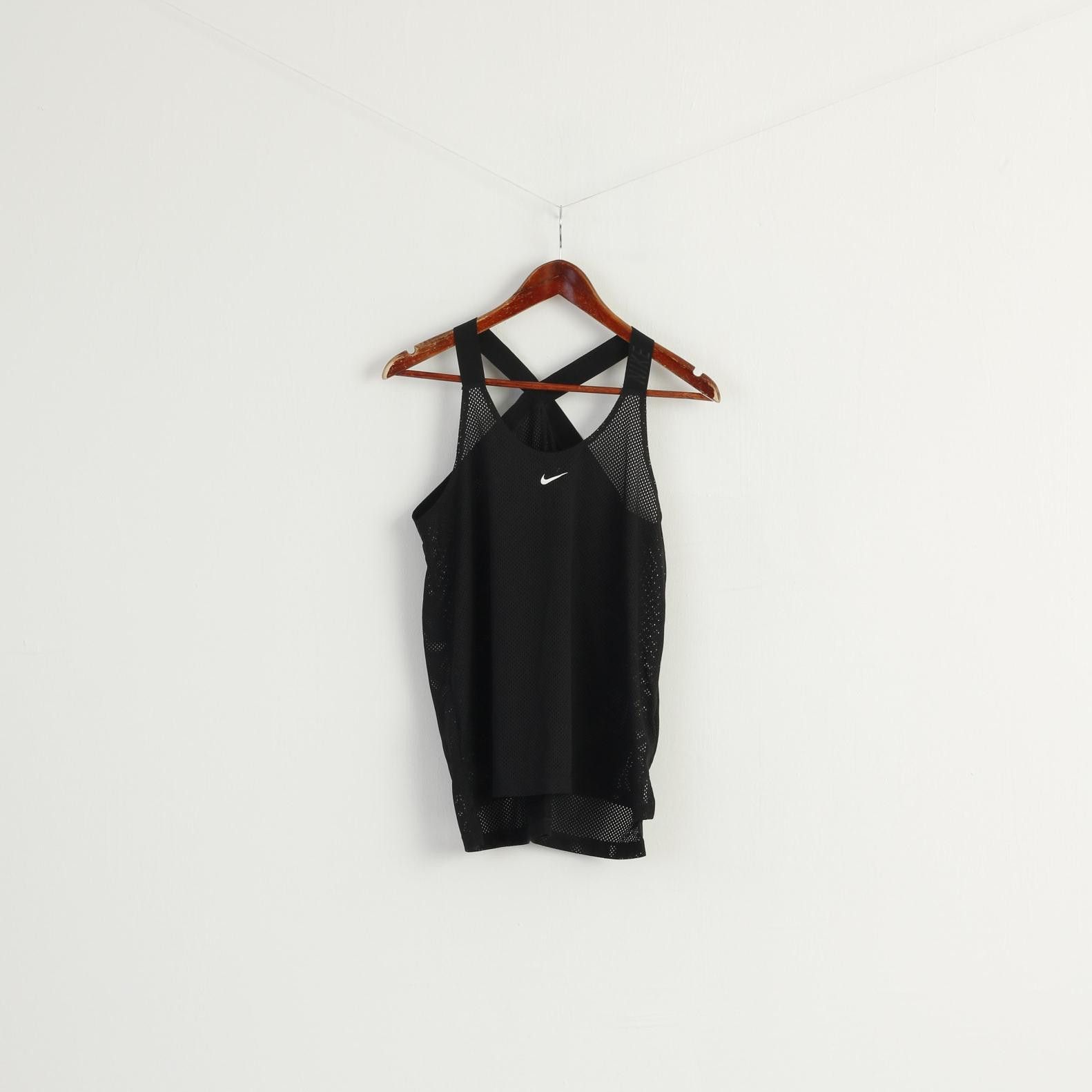 Nike Nike Women M Shirt Black Sportswear Tank Top 7596 Size M / US 6-8 / IT 42-44 - 1 Thumbnail