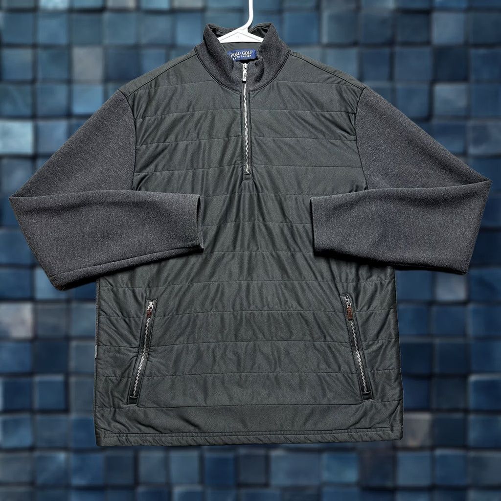 Polo Ralph Lauren Polo Ralph Lauren Sweater Men M Green Quilted 1/4 Zip Pullover Golf Size US M / EU 48-50 / 2 - 1 Thumbnail