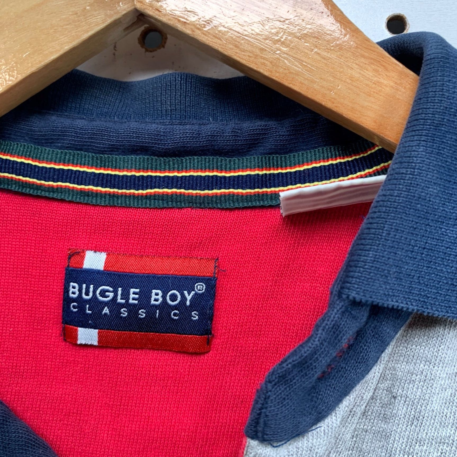 Bugle Boy VINTAGE Bugle Boy Polo Mens Medium Gray Long Sleeve Preppy 21x28.5 Polo Mens Gray 90s Preppy Mens Size US M / EU 48-50 / 2 - 2 Thumbnail