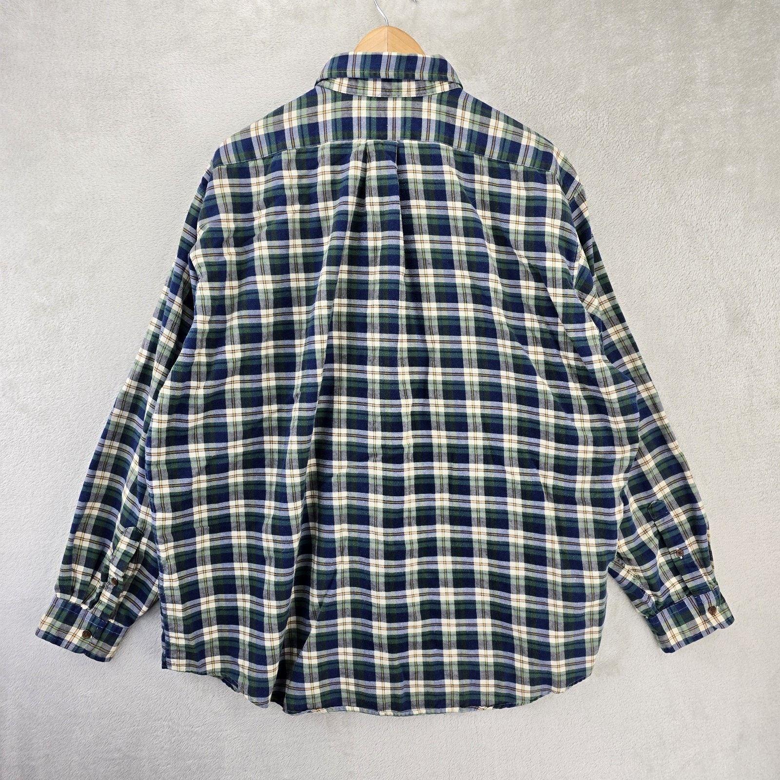 J.Crew Vintage J Crew Oarsman Plaid Shirt XL Blue Green Long Sleeve Size US XL / EU 56 / 4 - 8 Thumbnail