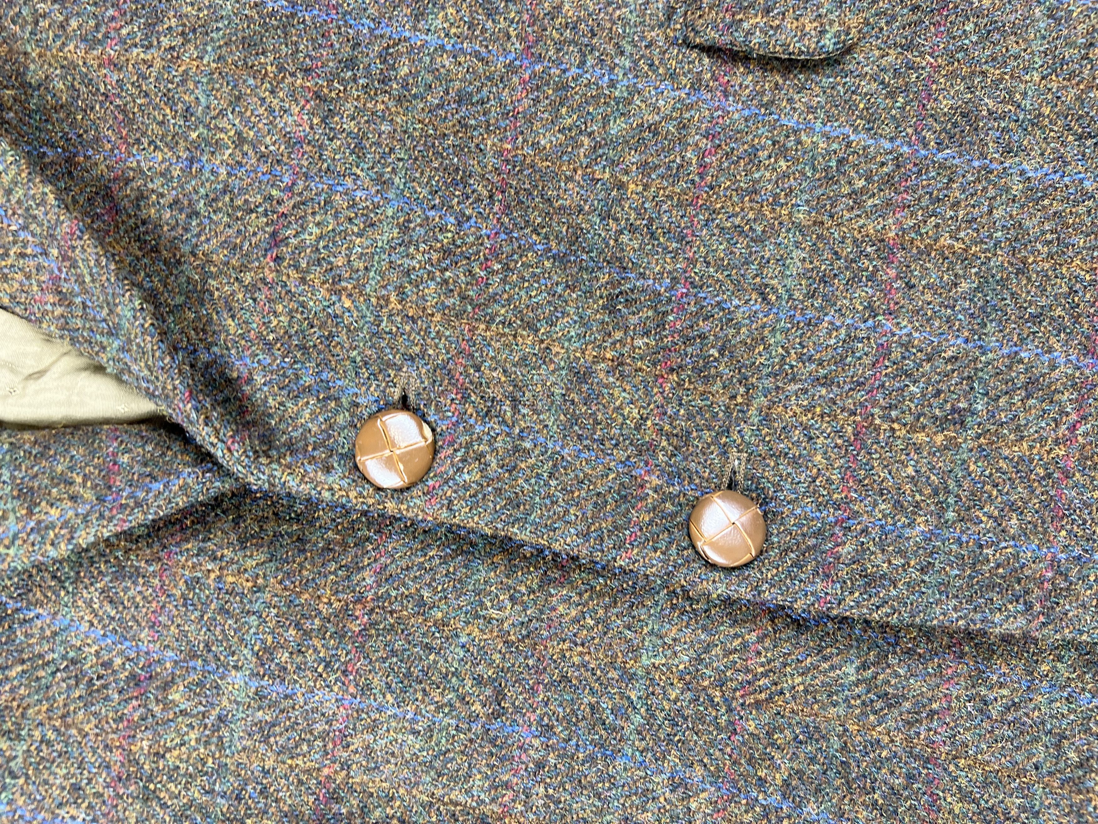 Harris Tweed × Vintage Vintage Harris Tweed Wool Blazer S Size 40S - 3 Thumbnail