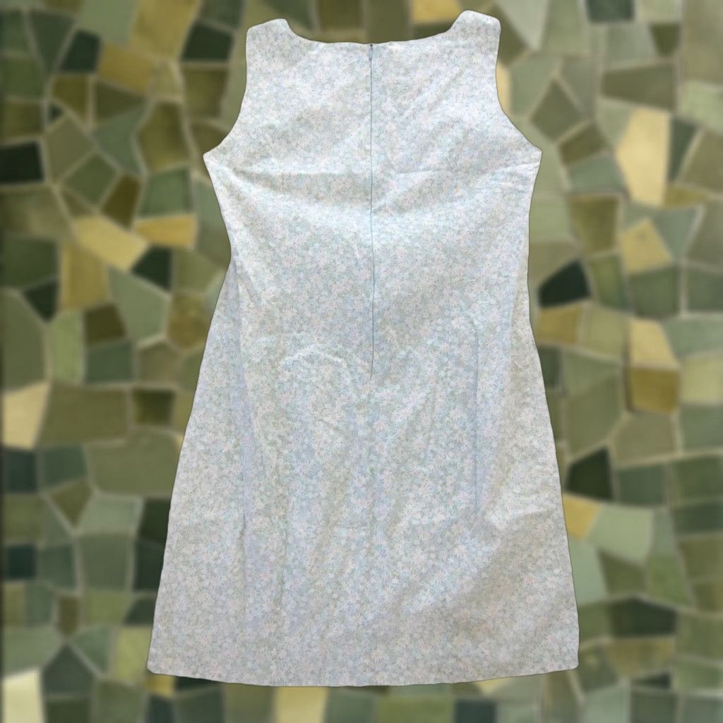 Van Heusen VINTAGE Van Heusen Cotton Stretch Green Ivory Floral Sheath Shift Tank Sun Dress Woman 8 Size M / US 6-8 / IT 42-44 - 1 Thumbnail