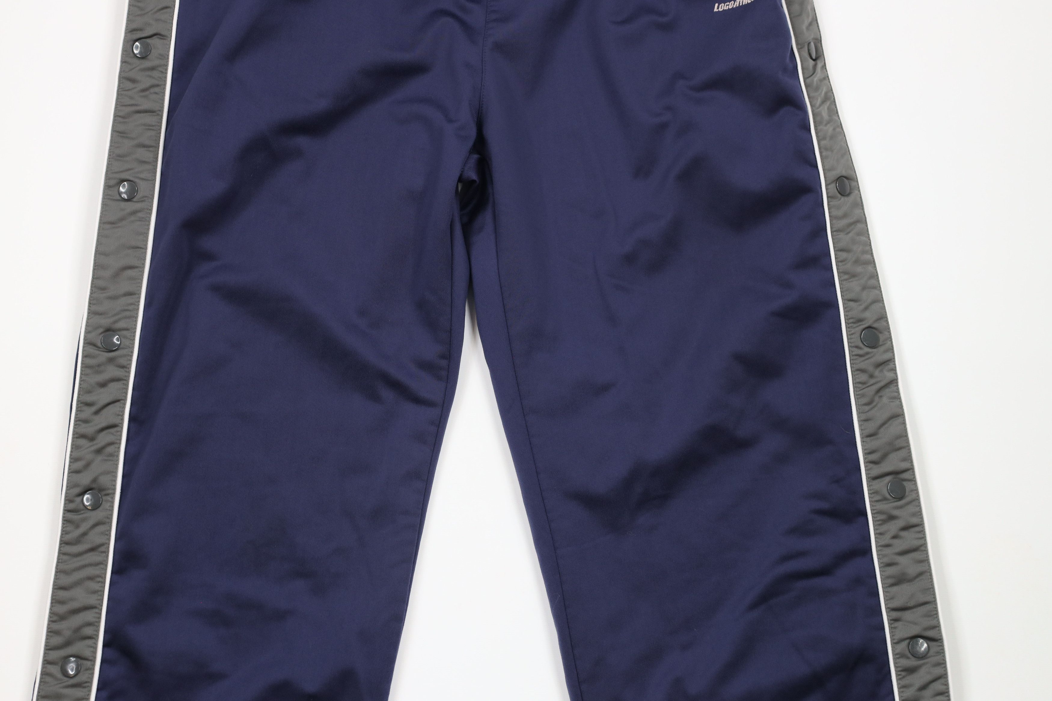 Vintage Vintage 90s Logo Athletic Tearaway Sweatpants Pants Blue Size US 38 / EU 54 - 3 Thumbnail