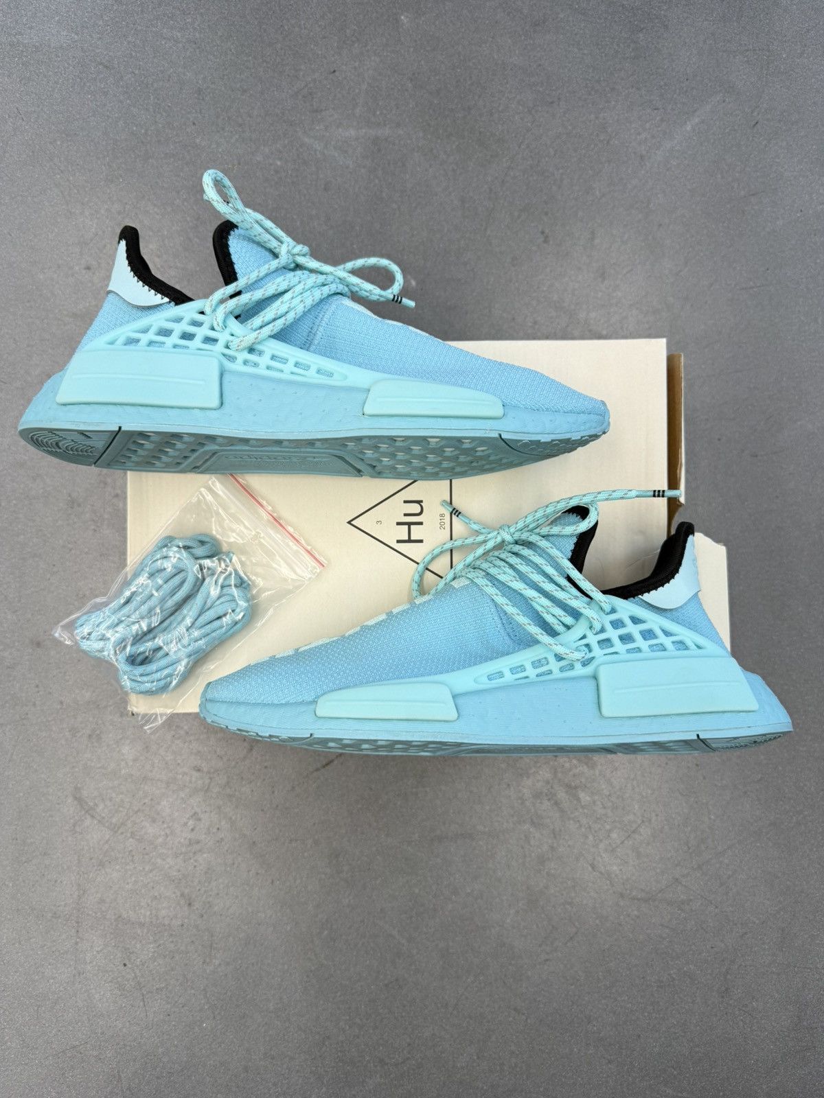 2021 Adidas Human Race Hu NMD Pharrell Clear Aqua