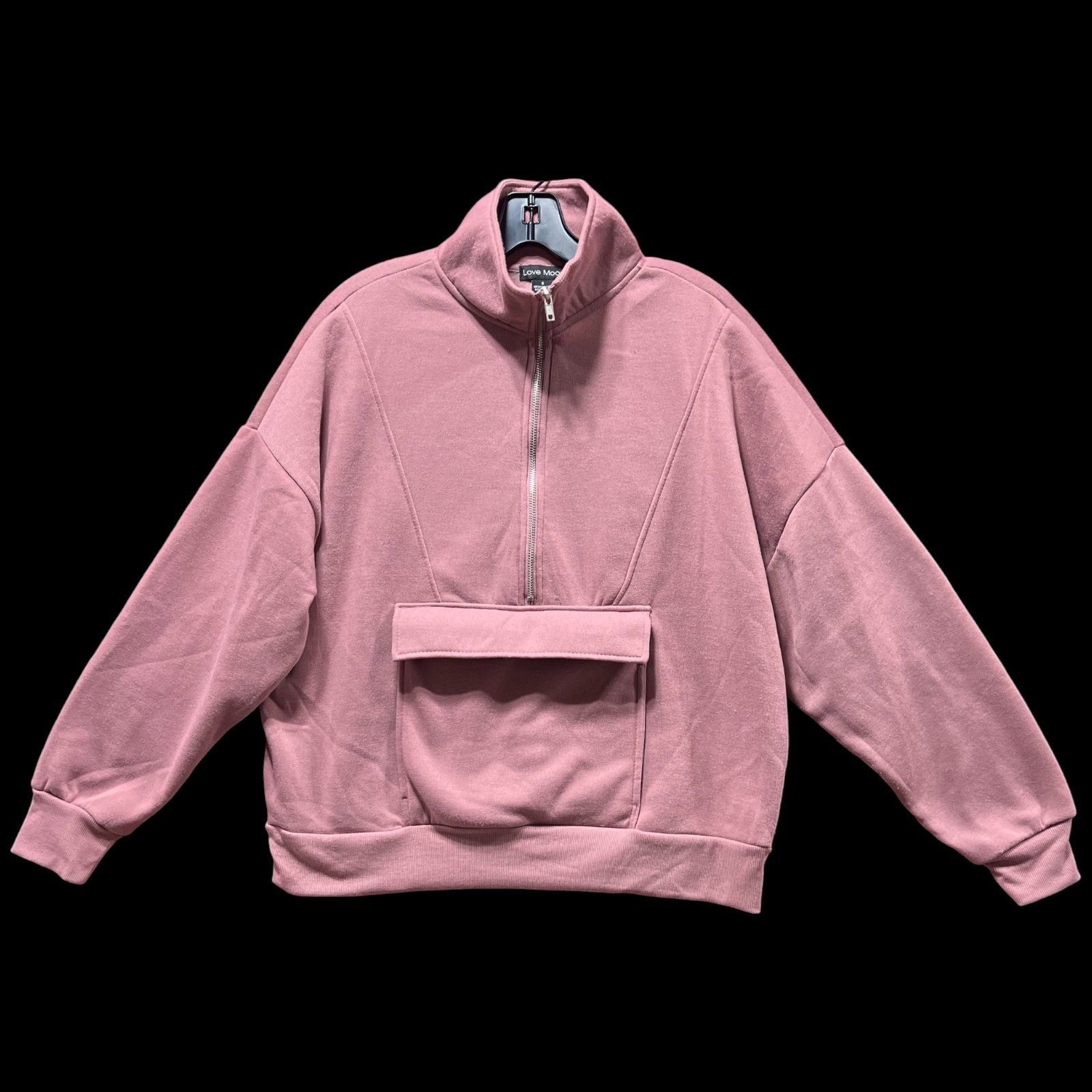 Other Love Mood - Women's Long Sleeve Sweatshirt With Kangaroo Poc Size S / US 4 / IT 40 - 1 Thumbnail