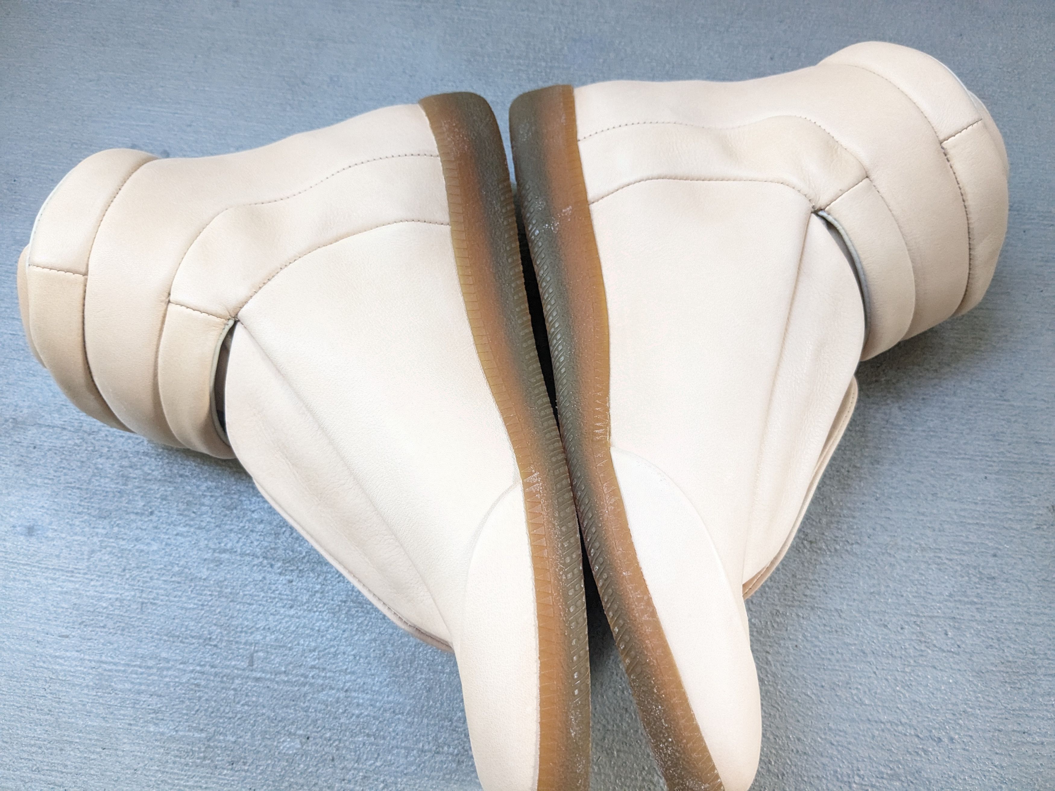 Maison Margiela Maison Margiela Future Beige 10 43 Leather High Tops Rare Size US 10 / EU 43 - 10 Thumbnail