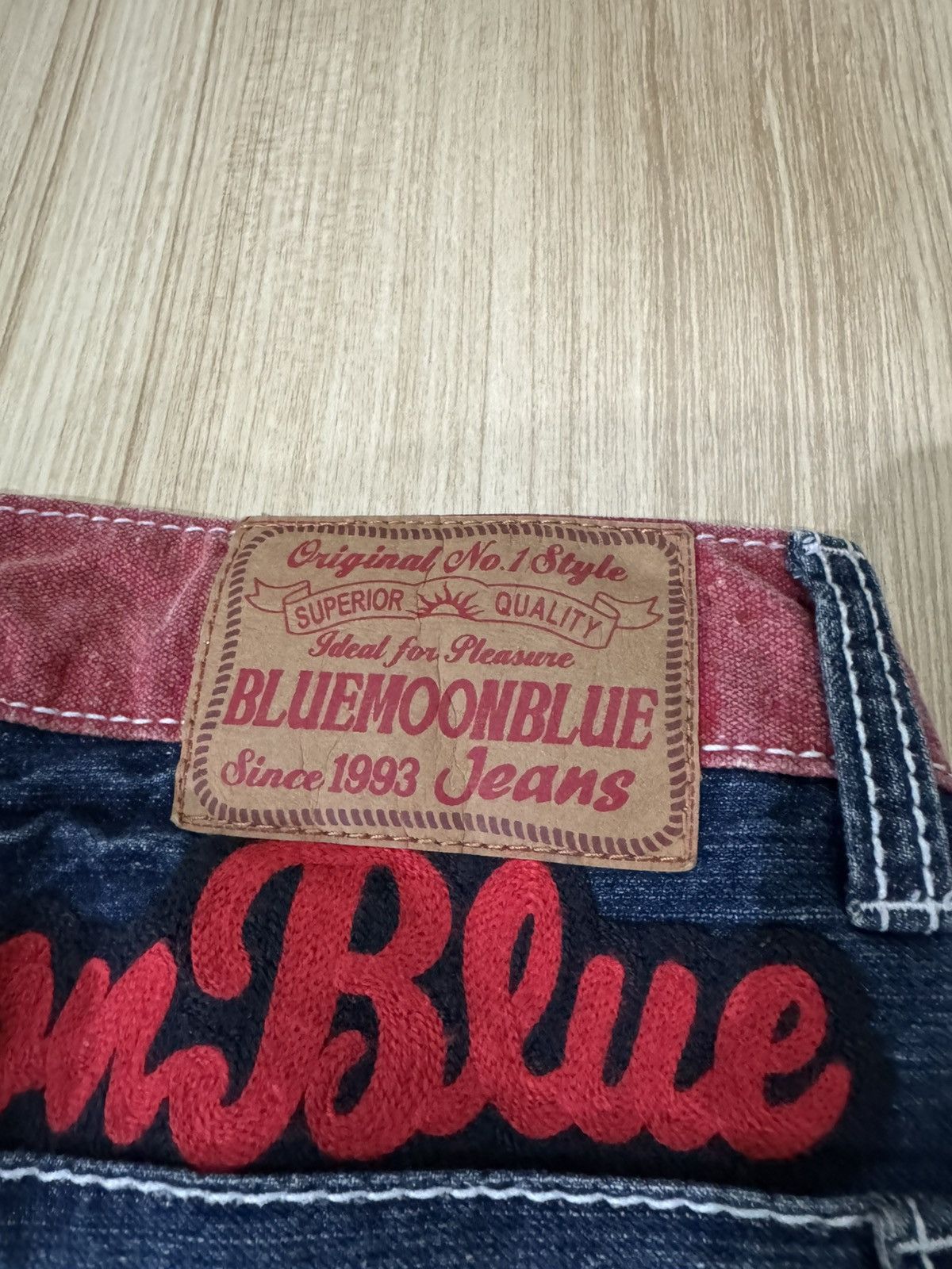 Japanese Brand VINTAGE BLUE MOON BLUE JAPANESE DESIGN JEANS Size US 28 / EU 44 - 3 Thumbnail