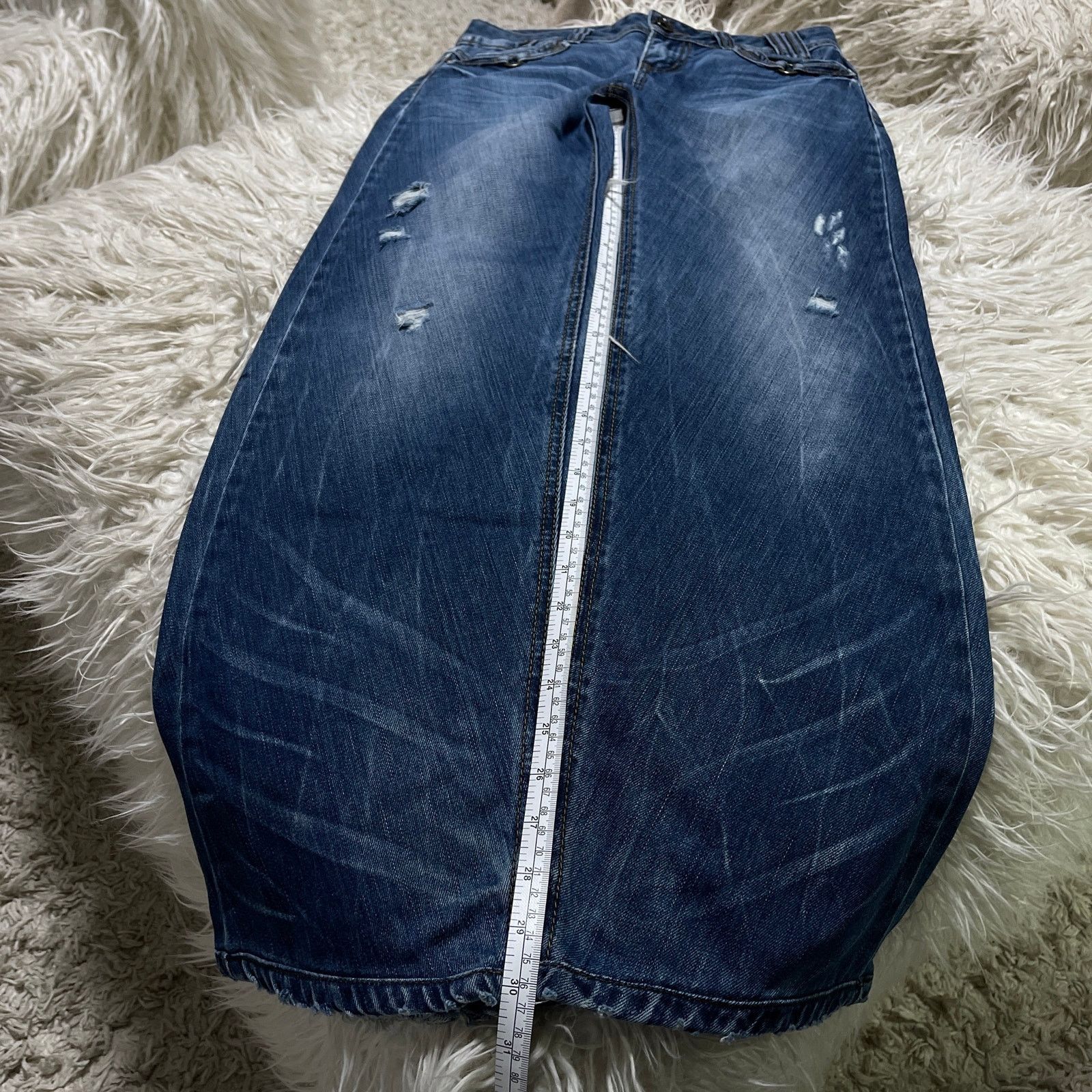 Hysteric Glamour Vintage Japanese Brand Faded Lowrise Bootcut Denim Jeans Size 30" / US 8 / IT 44 - 18 Thumbnail