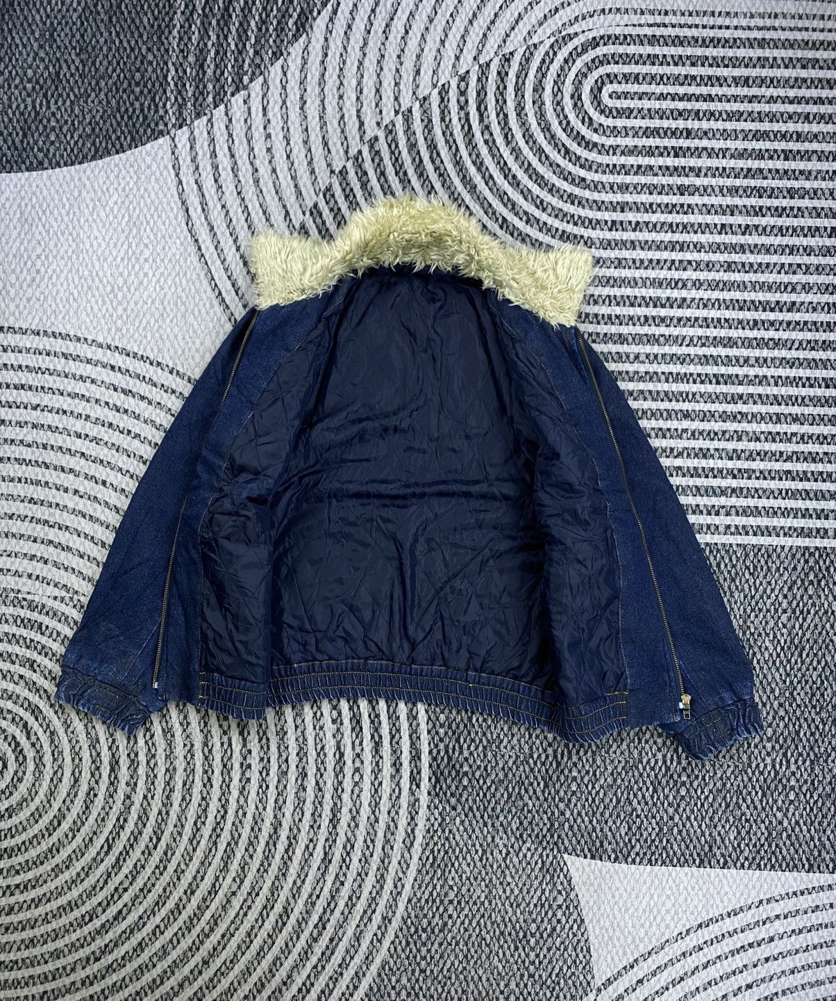Vintage 🔥RARE Vintage Japan Detroit Sherpa Collar Denim Jacket Size US M / EU 48-50 / 2 - 6 Thumbnail