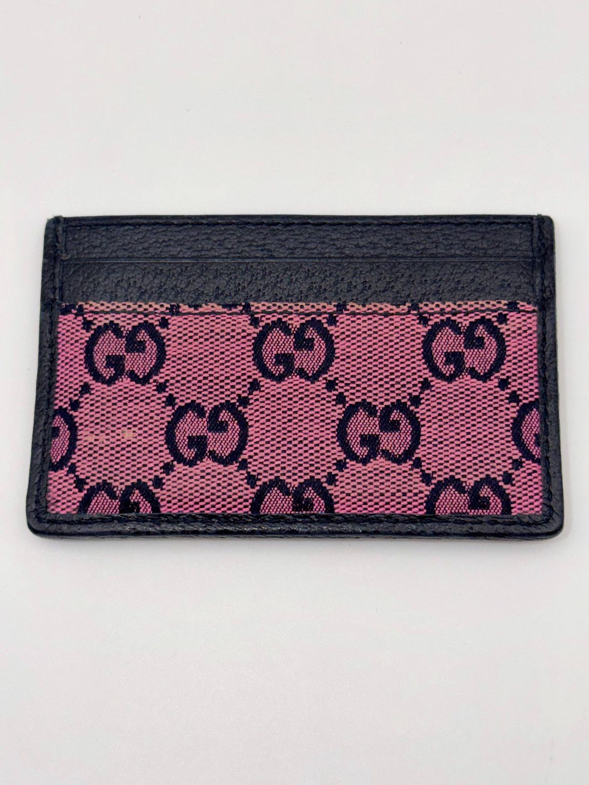 Gucci Gucci Marmont GG monogram pink fabric Canvas Leather Wallet Size ONE SIZE - 3 Thumbnail