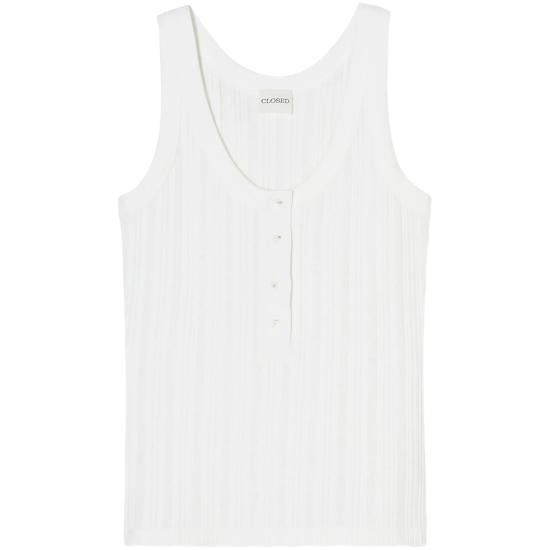 CLOSED CLOSED Women Tops C95562 424 22 218 WHITE Size M / US 6-8 / IT 42-44 - 1 Thumbnail