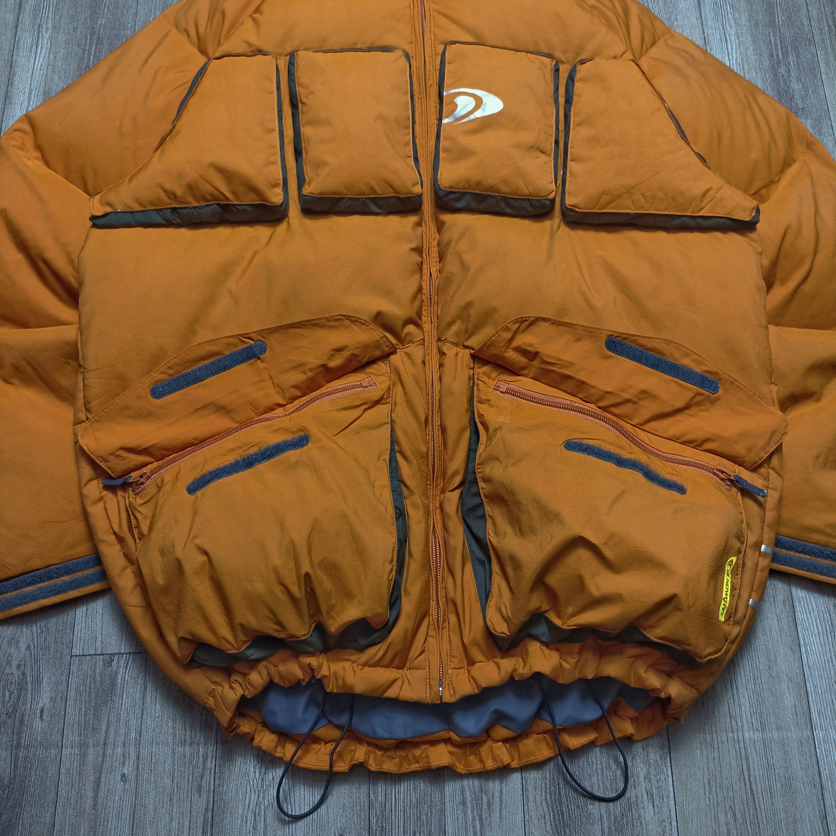 Salomon × Vintage Salomon 1990s 3D Panelled Technical Puffer Down Jacket Size US L / EU 52-54 / 3 - 3 Thumbnail