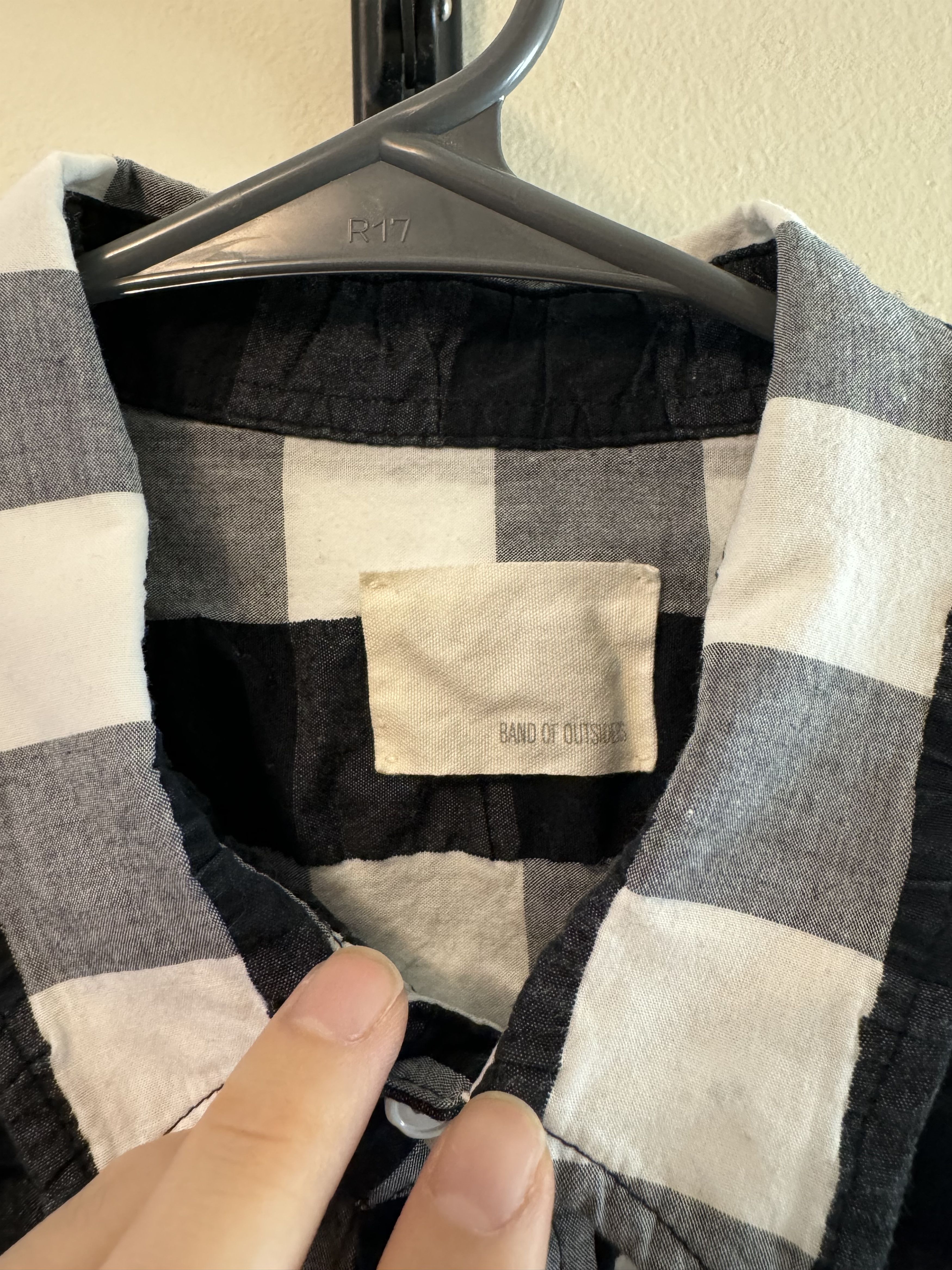Band Of Outsiders Band of Outsider Wrinkled Checkered Short Sleeve Shirt Size US S / EU 44-46 / 1 - 4 Thumbnail