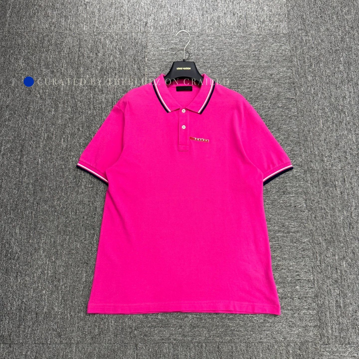 Prada Classic Pink Short Sleeve Polo Size US XL / EU 56 / 4 - 1 Thumbnail