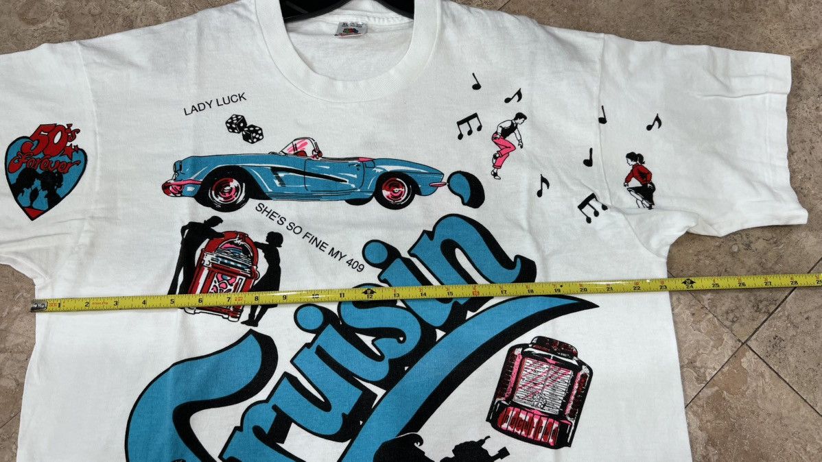 Vintage 1991 Cruisin' "Back to the 50's" Vintage T-Shirt size XL Size US XL / EU 56 / 4 - 8 Thumbnail