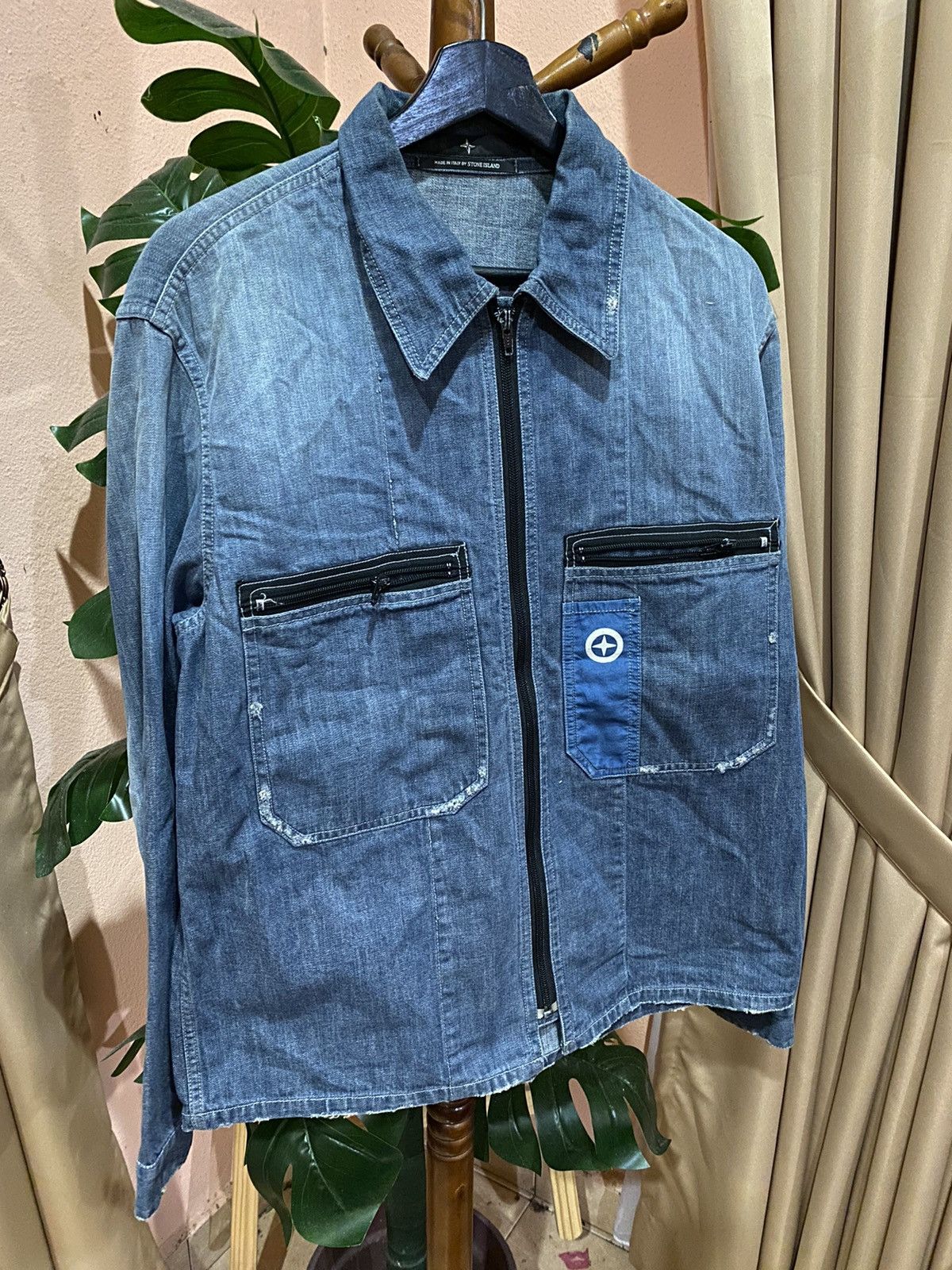 Massimo Osti × Stone Island Stone Island Denim Overshirt Jacket - Italian Made Utility Size US M / EU 48-50 / 2 - 2 Thumbnail