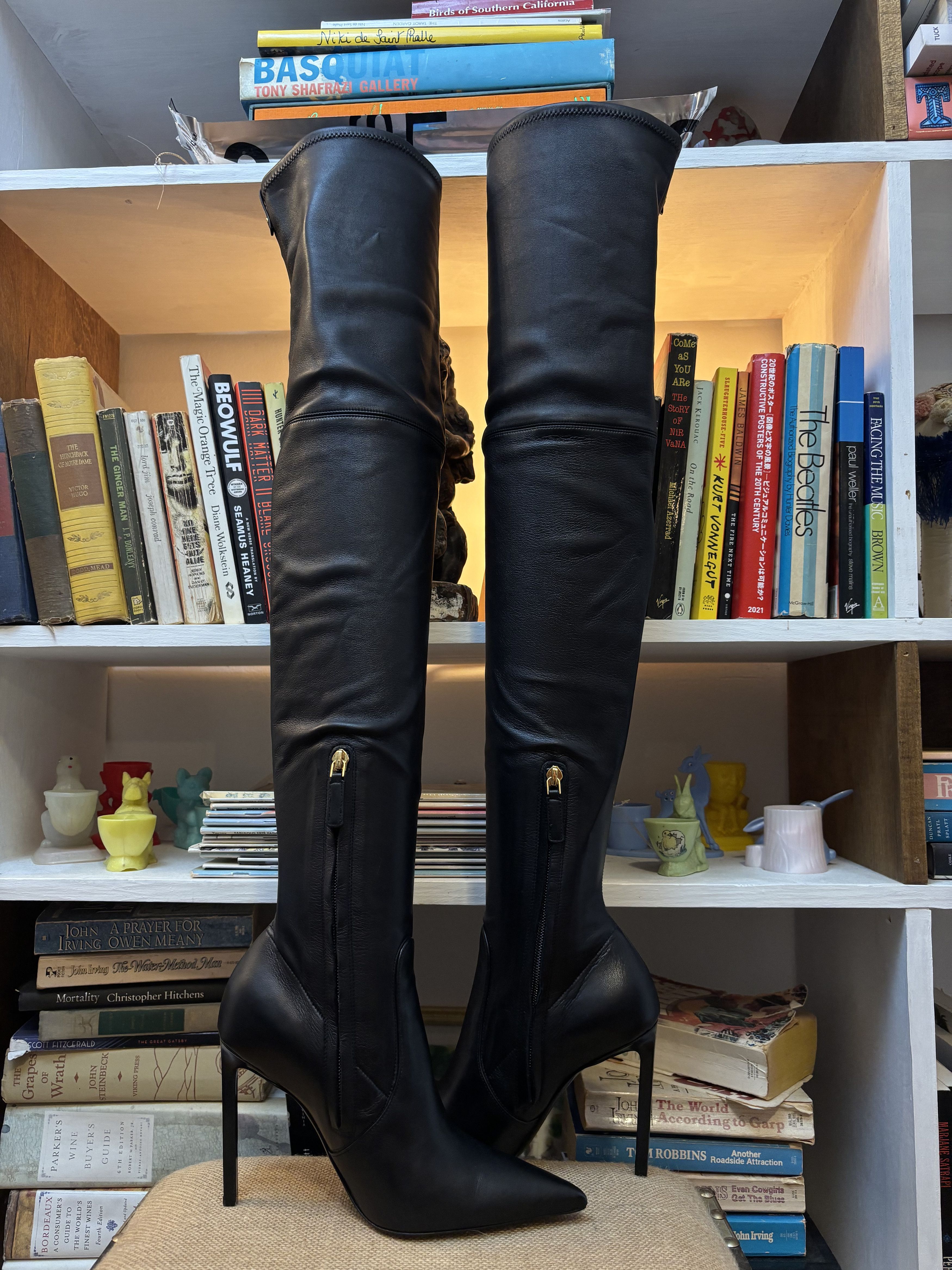Tom Ford Tom ford T Screw Over-the-knee leather boots Size US 6 / IT 36 - 4 Thumbnail
