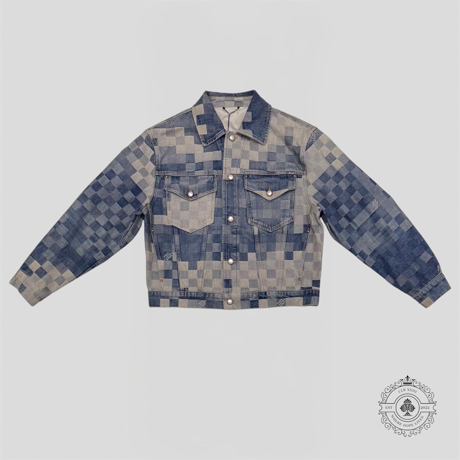 Louis Vuitton Louis Vuitton Damoflage Classic Denim Jacket in Indigo Denim Size US L / EU 52-54 / 3 - 1 Thumbnail