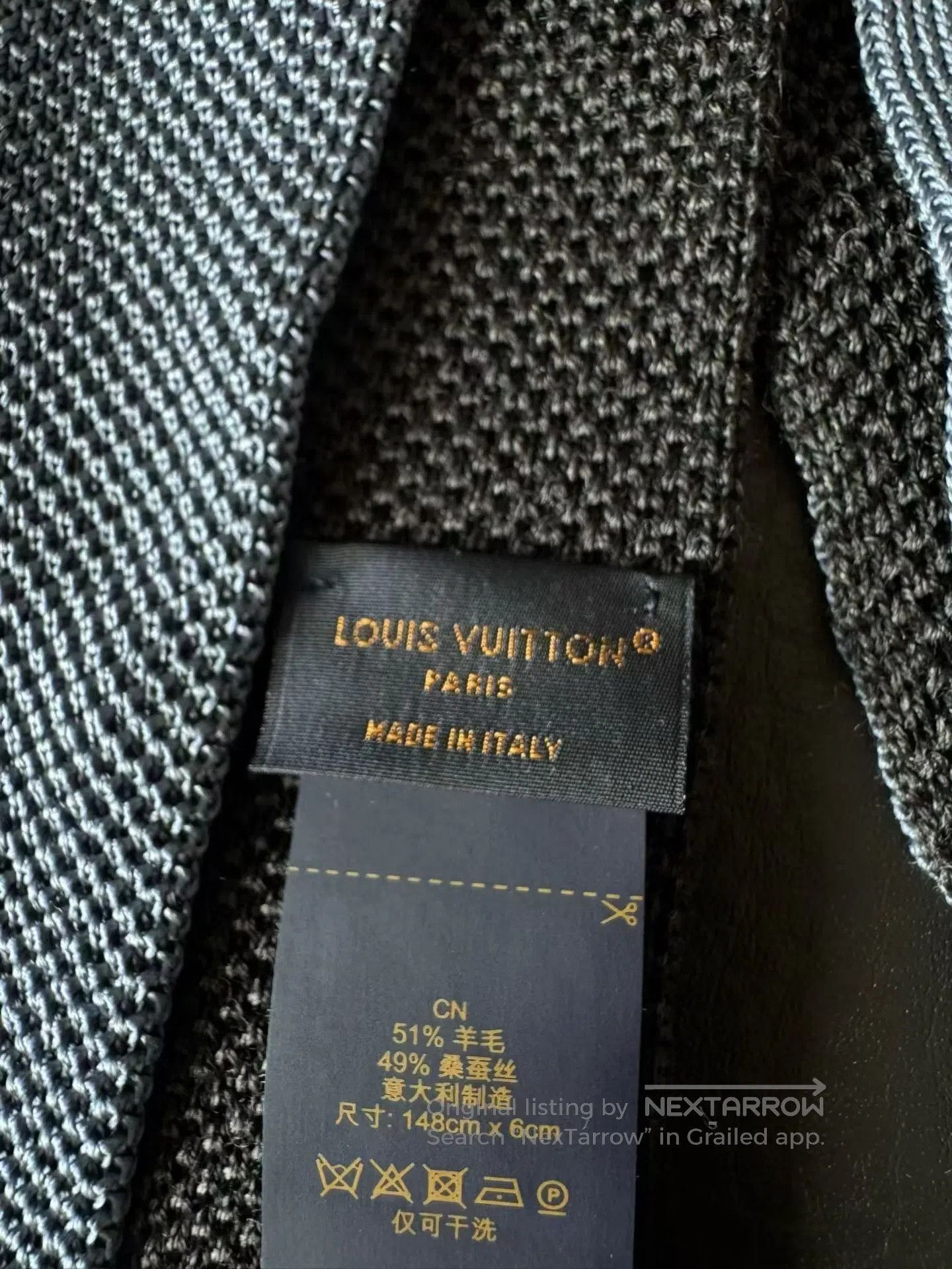 Louis Vuitton Louis Vuitton Silk Wool Knit Tie| Size ONE SIZE - 6 Thumbnail