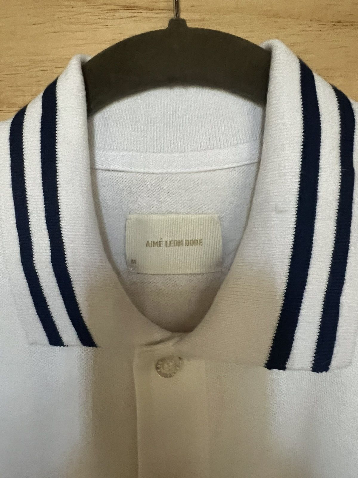 Aime Leon Dore Aime Leon Dore Polo Contrast white blue RARE Size US M / EU 48-50 / 2 - 2 Thumbnail