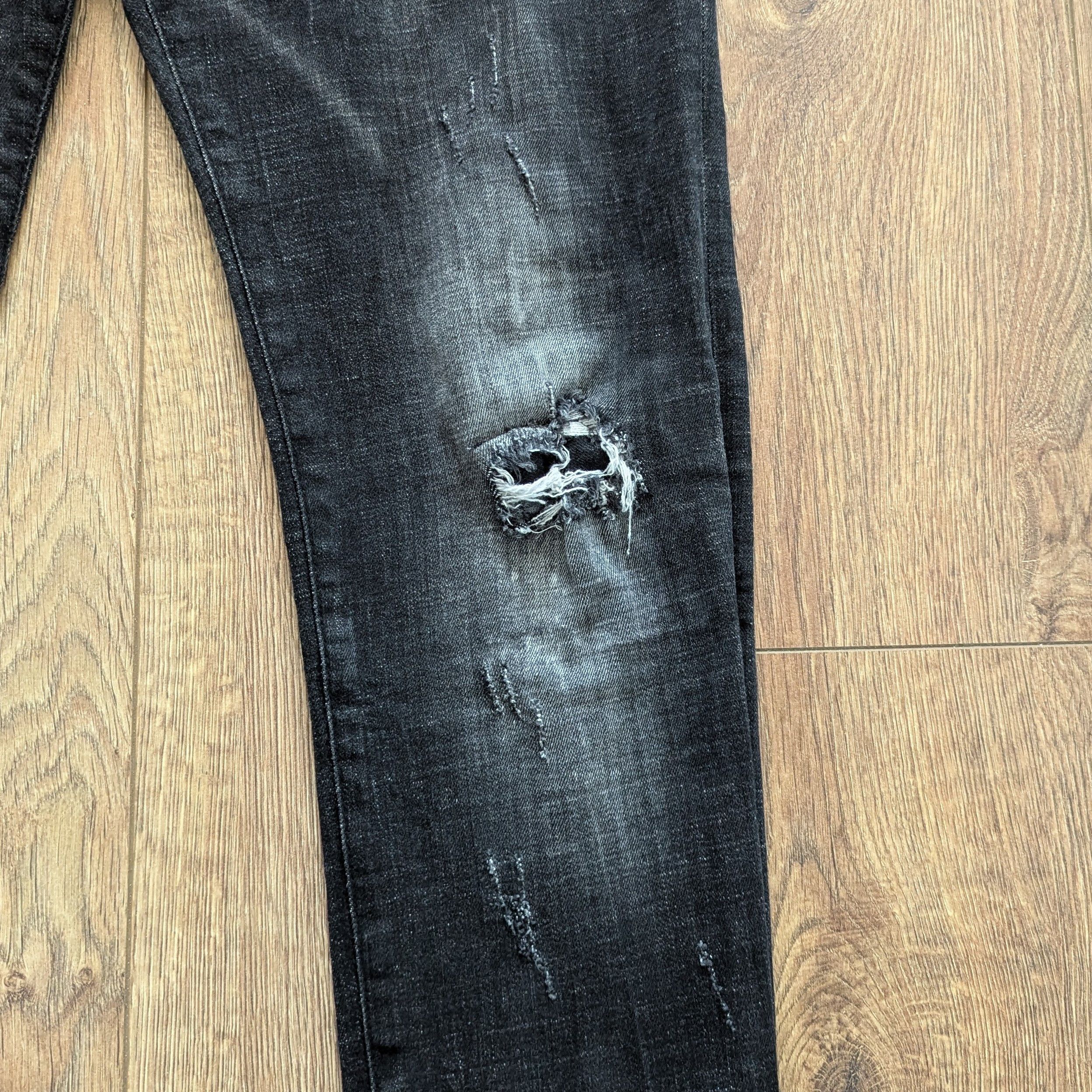 Dsquared2 Dsquared2 Tidy Biker Jean Black Men's Pants Luxury Brand Size US 34 / EU 50 - 8 Thumbnail
