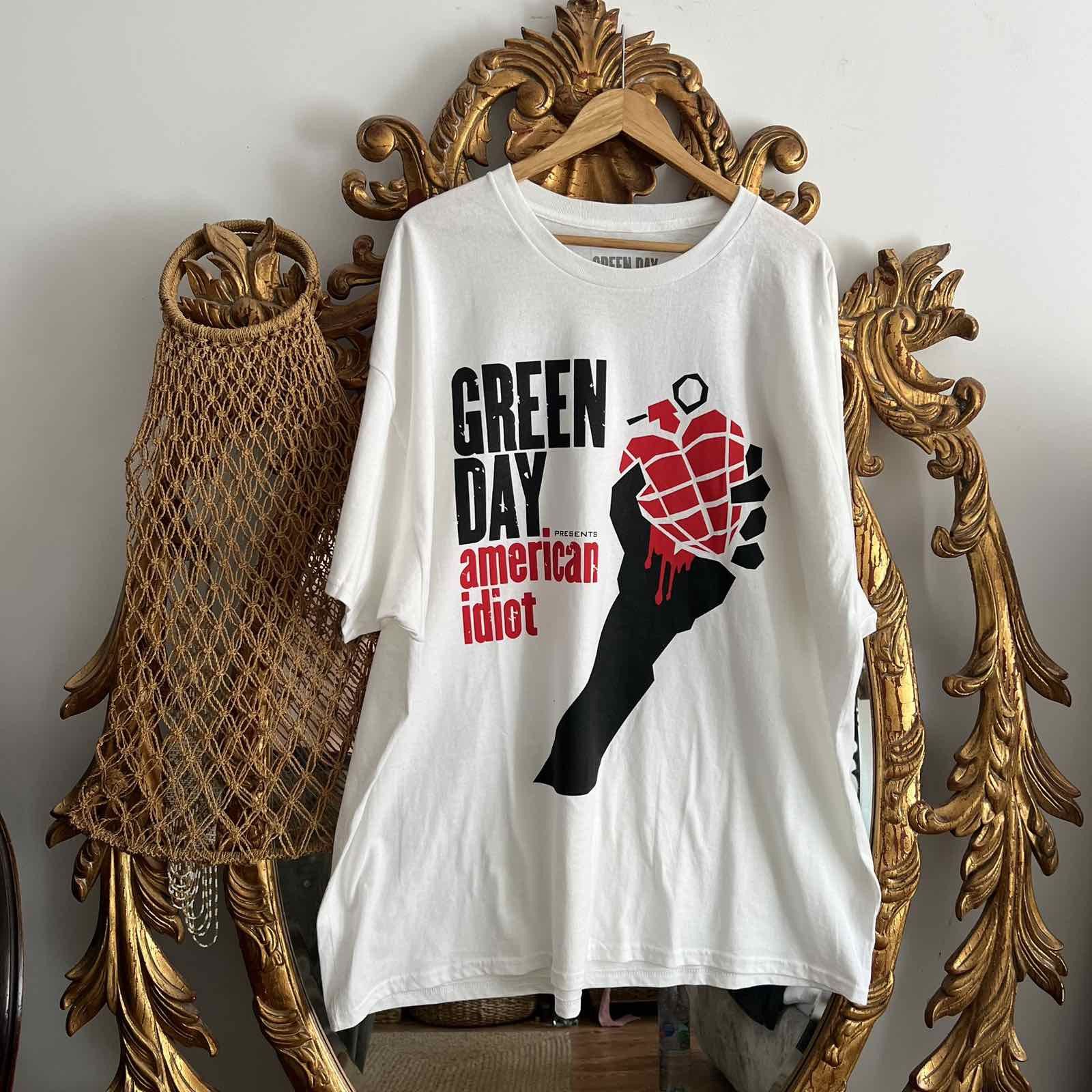 Band Tees Vintage Green Day American idiot tee Sz 3XL Size US XXL / EU 58 / 5 - 1 Thumbnail