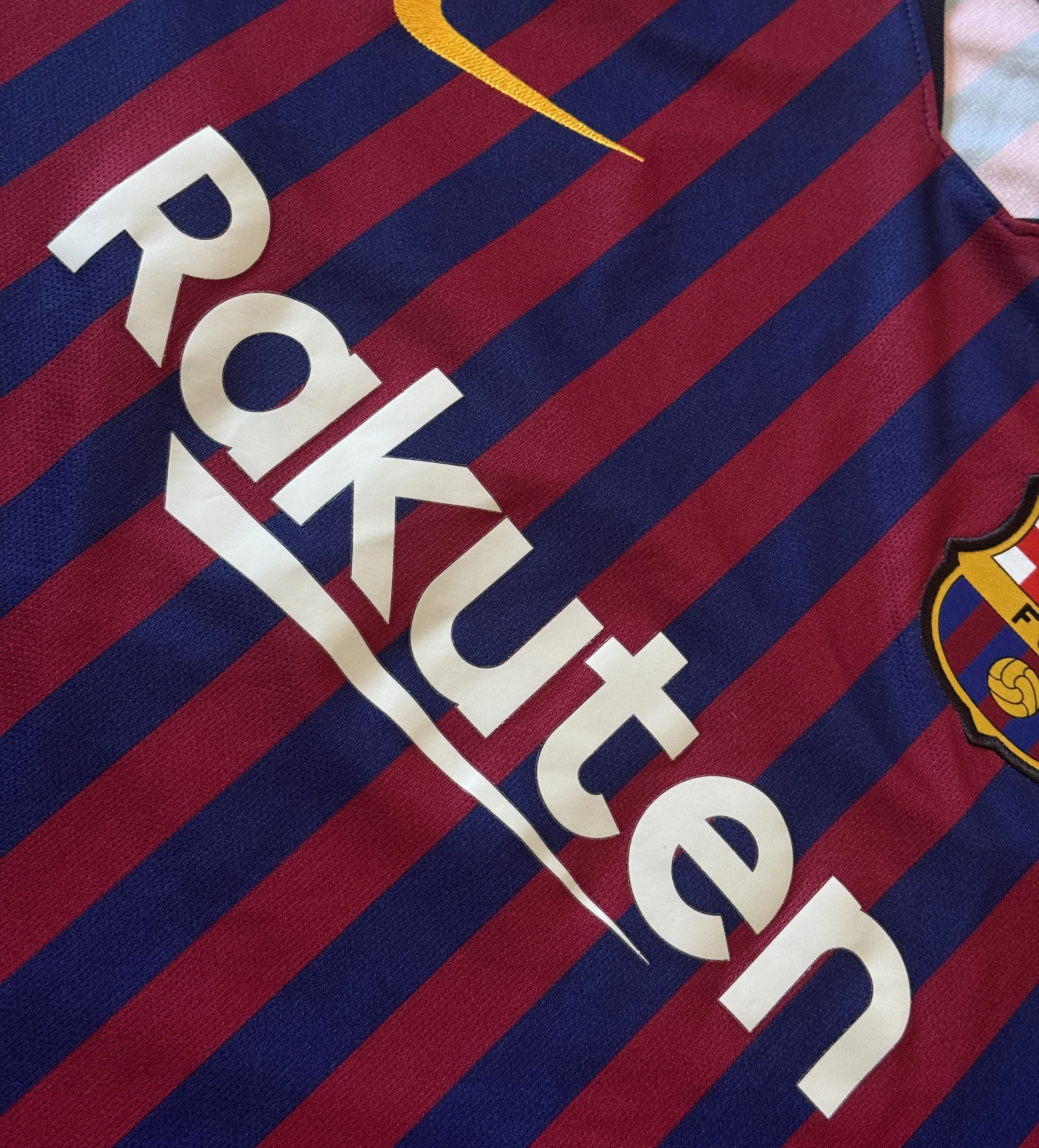 Nike BARCELONA 2018 2019 FOOTBALL SHIRT SOCCER JERSEY 894430-456 Size US XL / EU 56 / 4 - 3 Thumbnail
