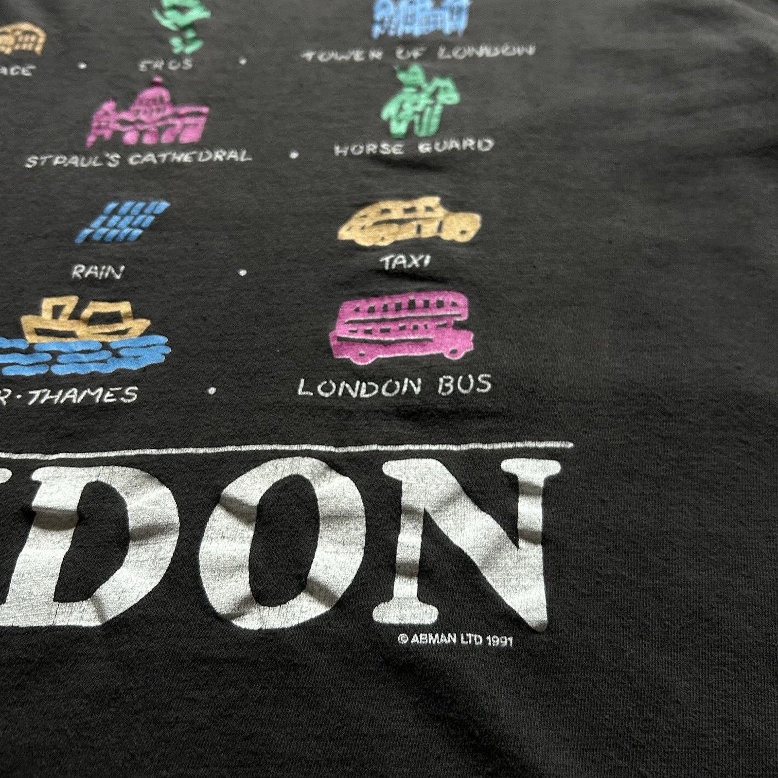 Vintage Vintage 90s London England T Shirt Large City On The Thames Size US L / EU 52-54 / 3 - 4 Thumbnail