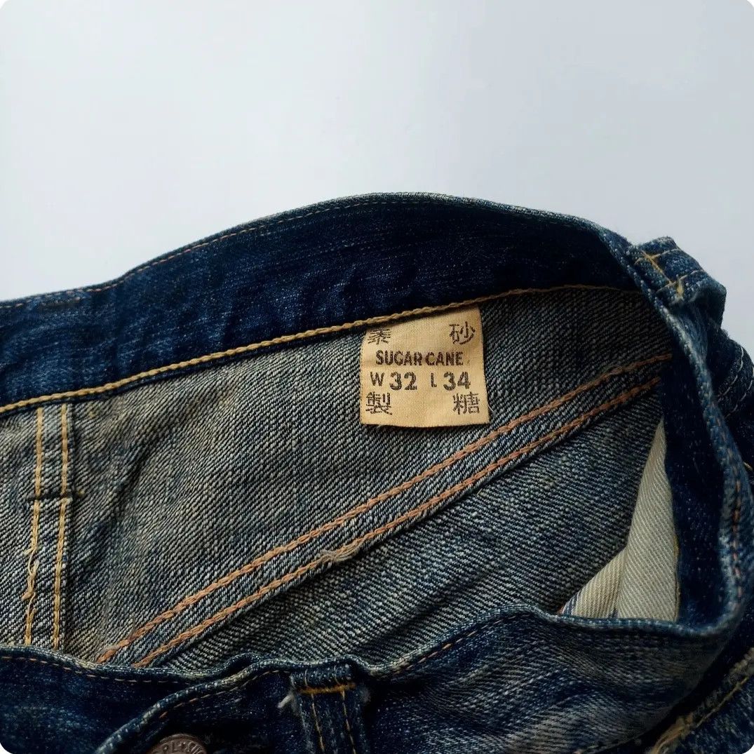 Japanese Brand Vtg SUGAR CANE Hawaii Aloha Denim Selvedge Jeans Size US 32 / EU 48 - 9 Thumbnail