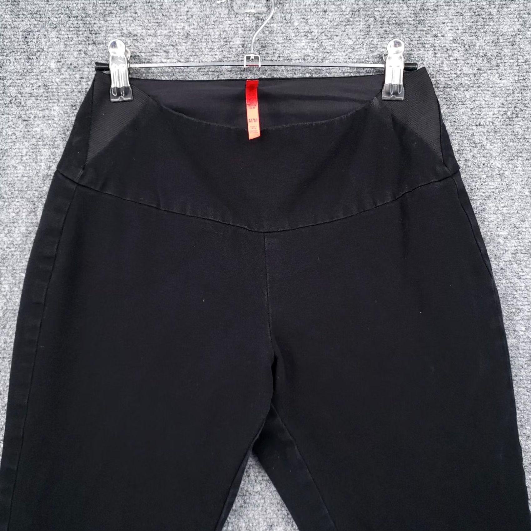 Spanx Spanx Leggings Womens M Black Stretch Twill Pants Ankle Zip Pull On Size 32" / US 10 / IT 46 - 3 Thumbnail