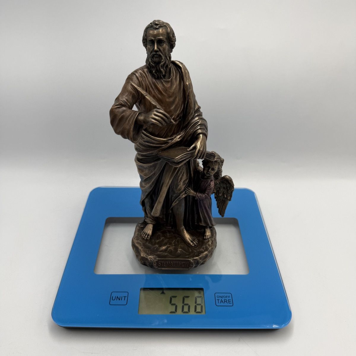 Other St Matthew Apostle Statue Figure Bronze Finish Religious Size ONE SIZE - 6 Thumbnail
