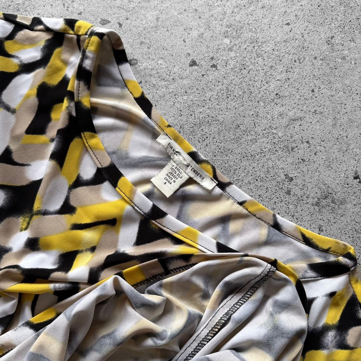 Designer × Diane von Furstenberg Diane Von Furstenberg Vintage 00s Silk Jersey Short Dress Size M / US 6-8 / IT 42-44 - 7 Thumbnail