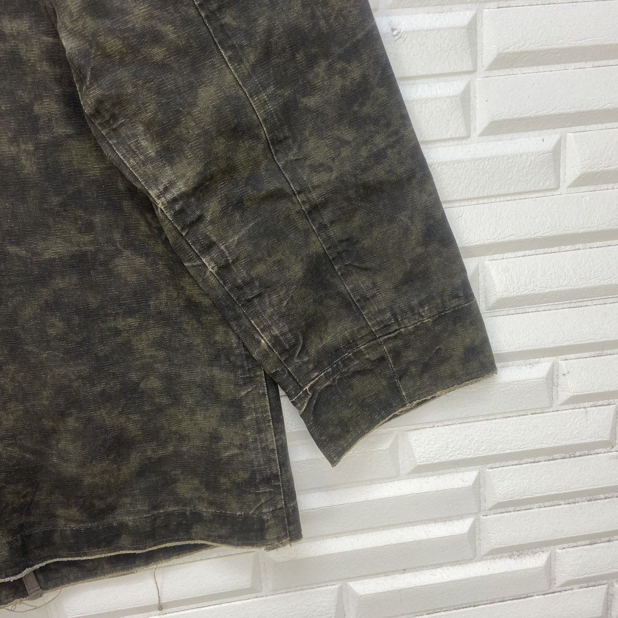 Woolrich Woolen Mills Vtg Woolrich Camouflage Distressed Double Breasted Jacket Size US M / EU 48-50 / 2 - 15 Thumbnail