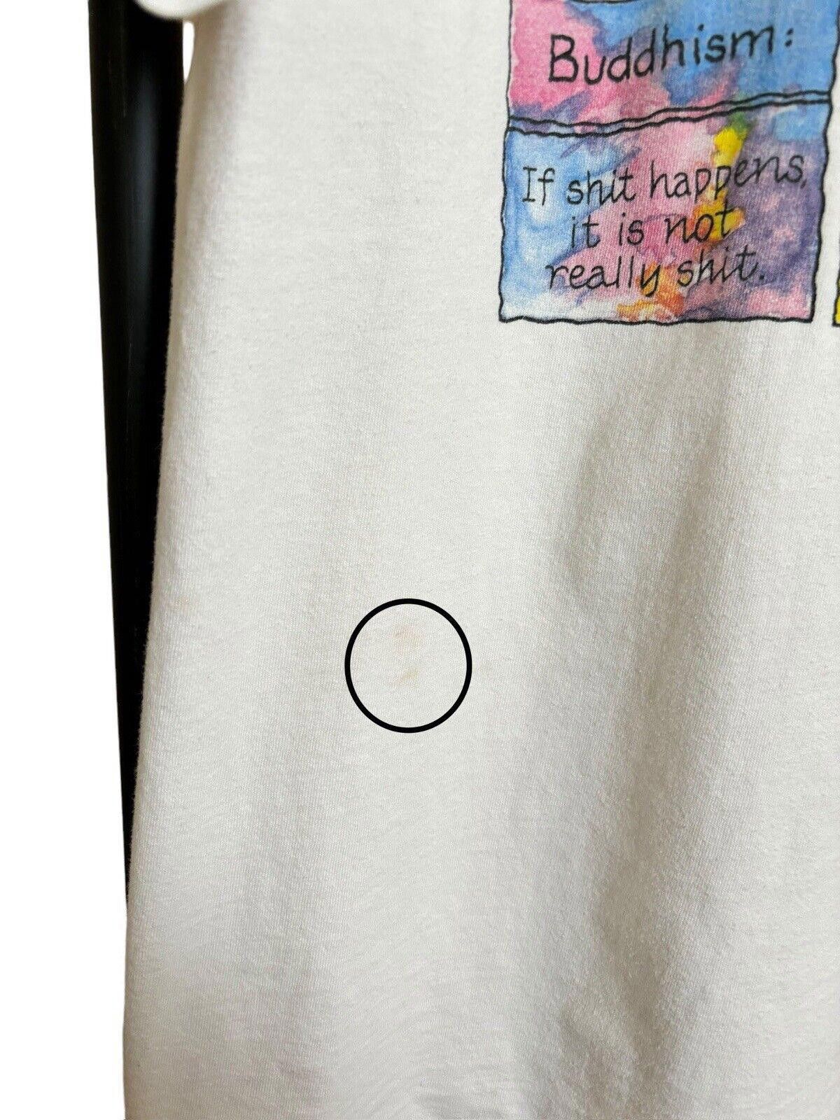 Vintage Vintage 90s Taoism Philosophy Funny T-shirt XL Single Stitch Size US XL / EU 56 / 4 - 8 Thumbnail