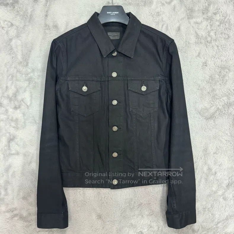Saint Laurent Paris Saint Laurent Paris Original Brushed Black Washed Basic De Size US S / EU 44-46 / 1 - 1 Thumbnail