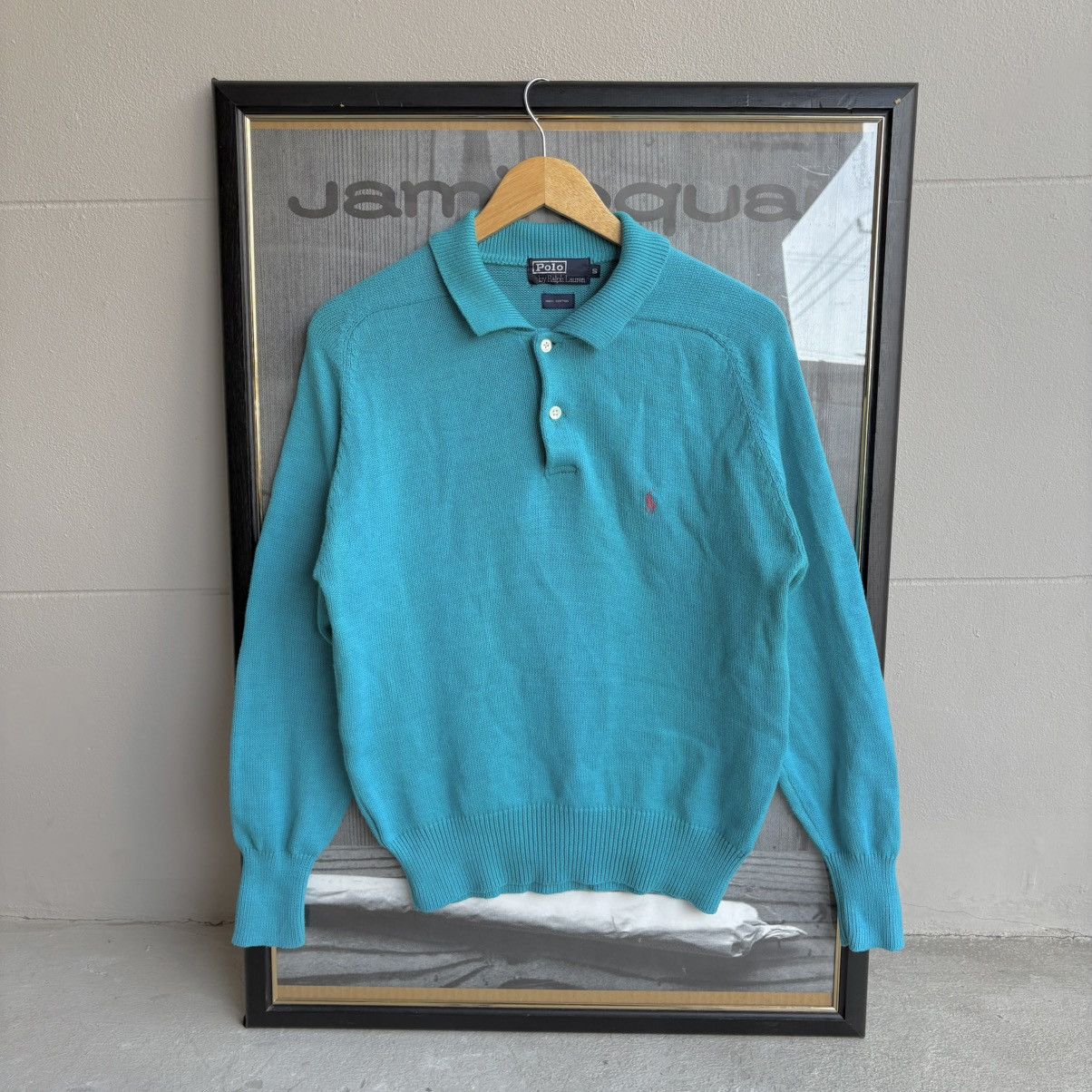Vintage Vintage Retro Polo RL Shawl Collar 3 Button Knit Sweater Size S / US 4 / IT 40 - 2 Thumbnail