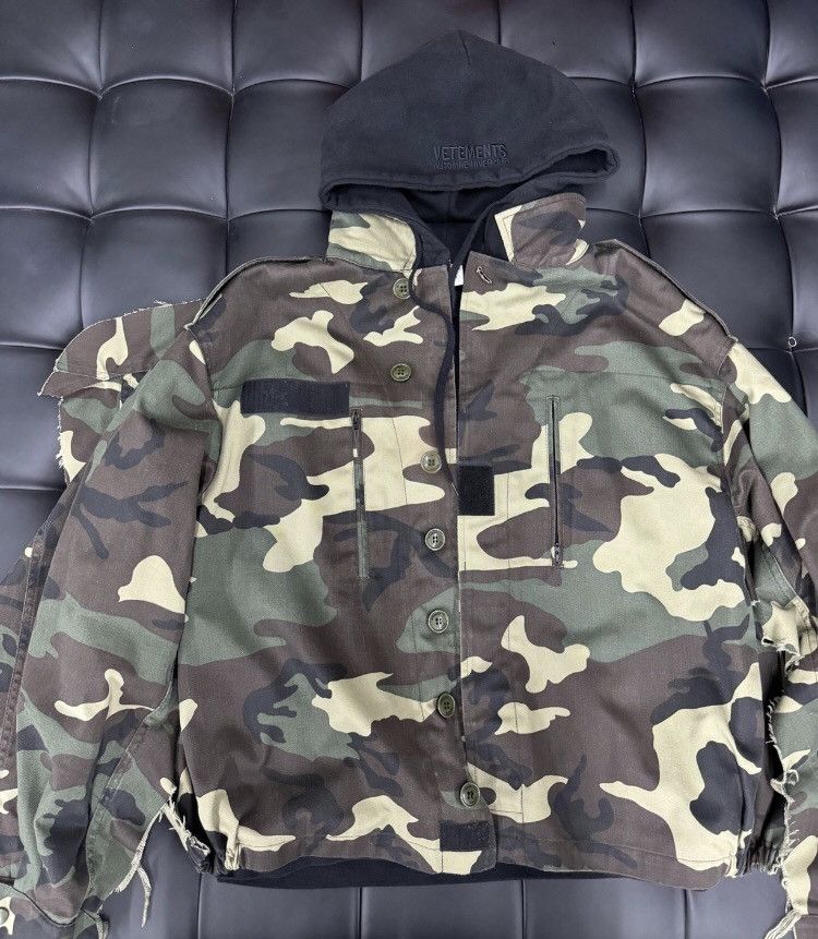 Vetements Vetements camouflage jacket hoodie Size US M / EU 48-50 / 2 - 1 Thumbnail