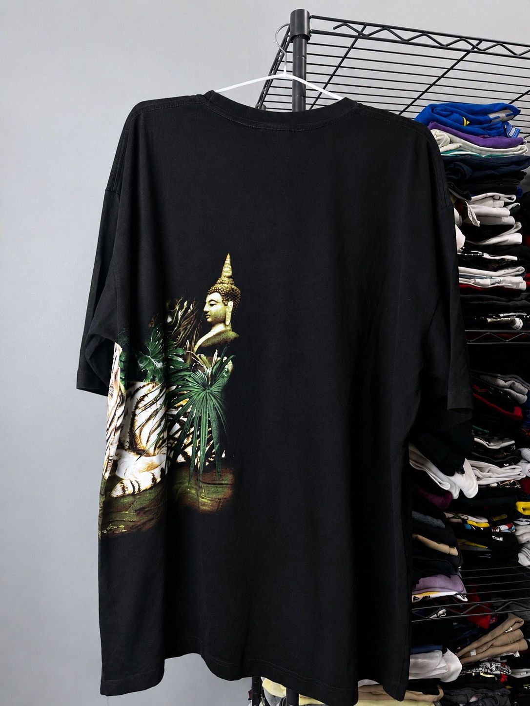 Buddha to Buddha Vintage Buddha Tiger Graphic T Shirt Religion Affiction Size US XL / EU 56 / 4 - 2 Thumbnail