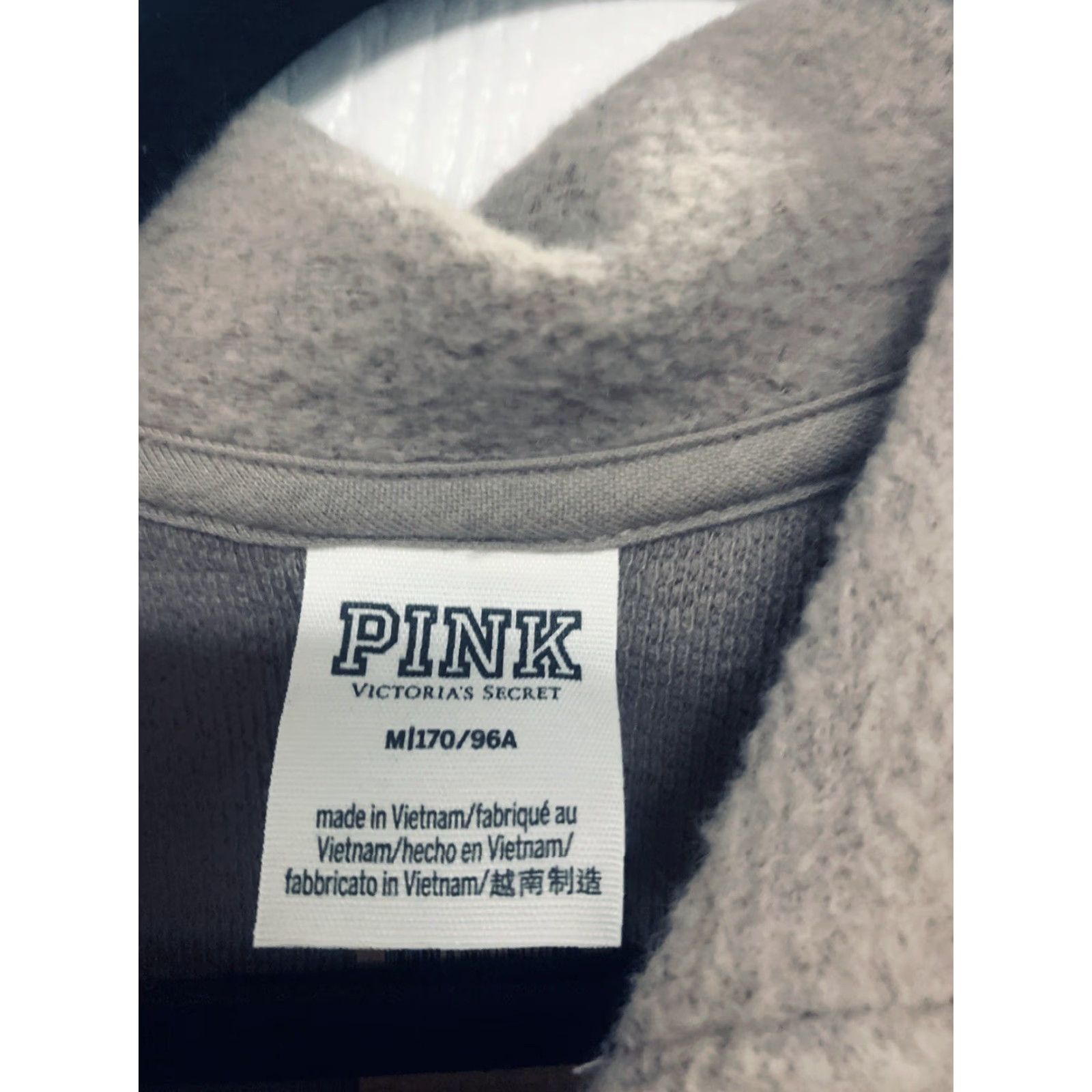 Victoria's Secret Victoria’s Secret PINK Women’s Reverse Fleece Cropped Polo Sweatshirt Brown M Size M / US 6-8 / IT 42-44 - 2 Thumbnail