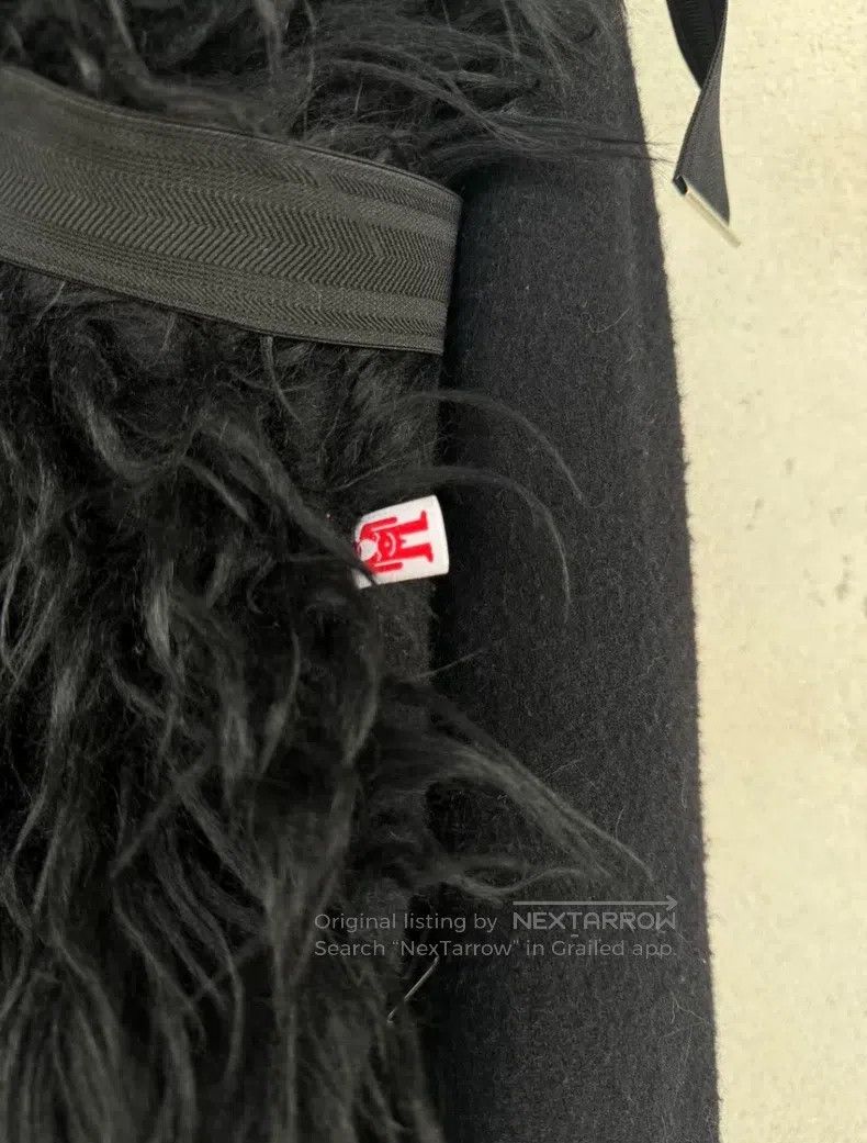 Walter Van Beirendonck Walter Van Beirendonck Leather fur bound woolen coat Size US M / EU 48-50 / 2 - 4 Thumbnail