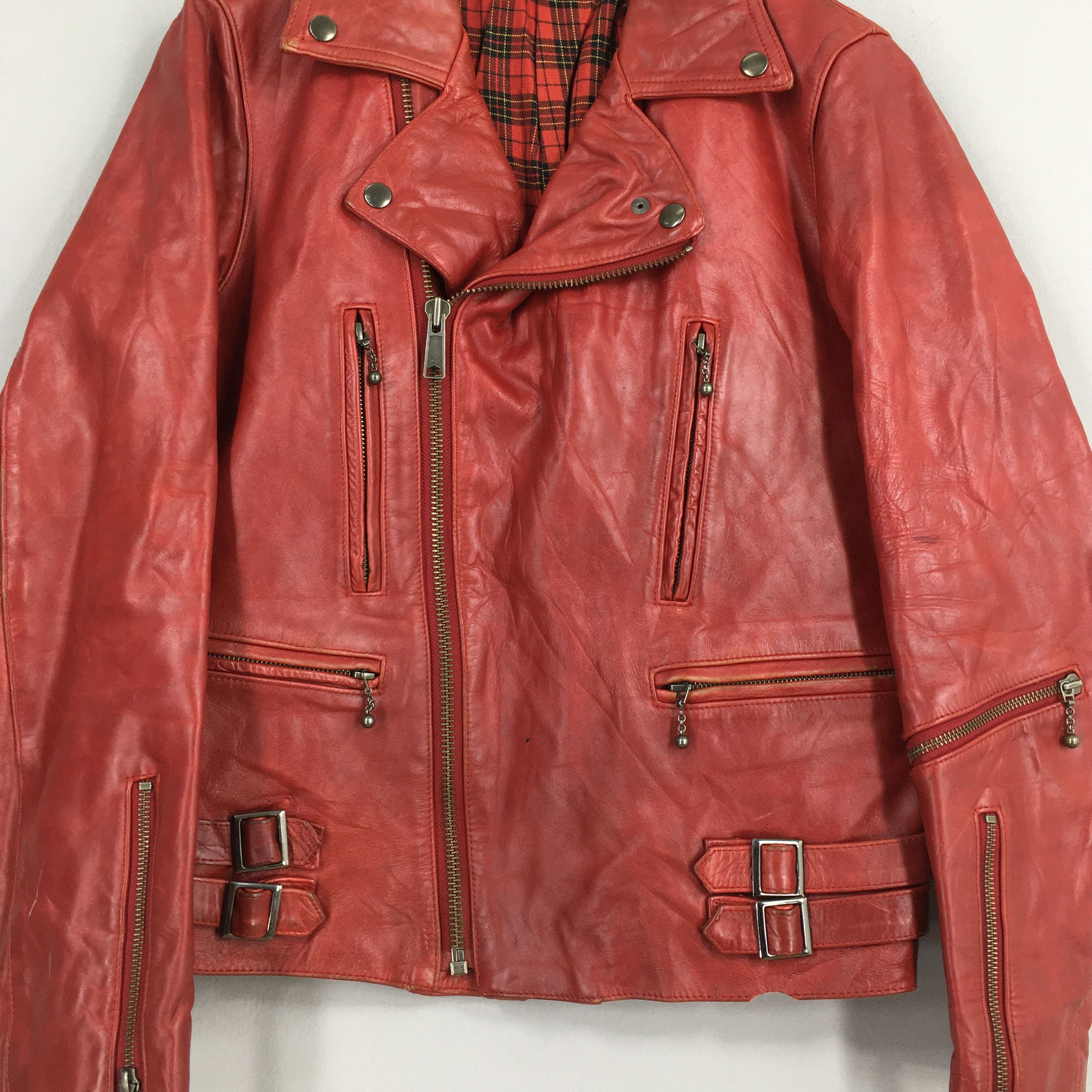 Vintage Vintage Haruf Double Collar Punk Schott Leather Jacket M Size US M / EU 48-50 / 2 - 3 Thumbnail