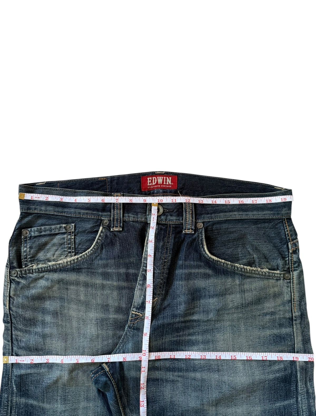 Edwin Exclusive Vintage Edwin XV Mud Wash Distress Baggy Jeans Size US 39 - 6 Thumbnail